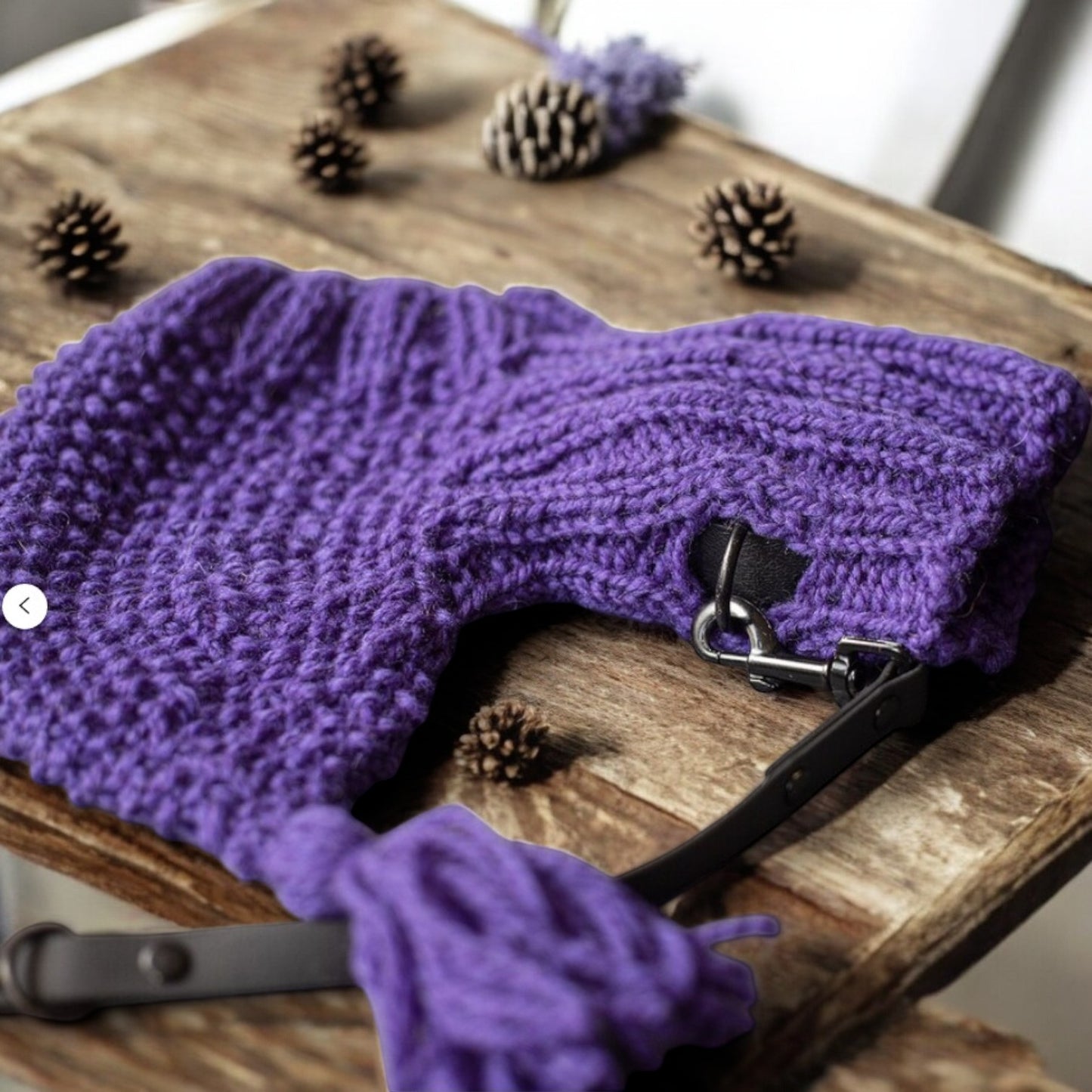 knitted dog balaclava