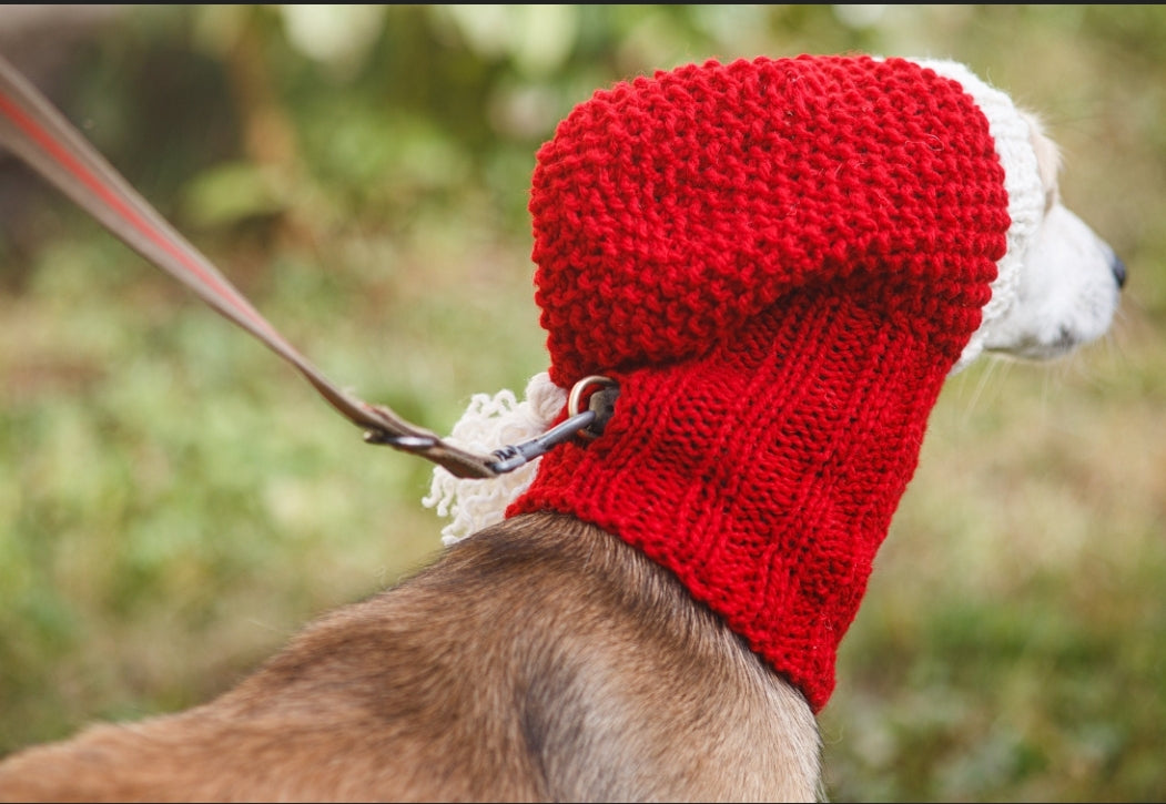 knitted dog balaclava