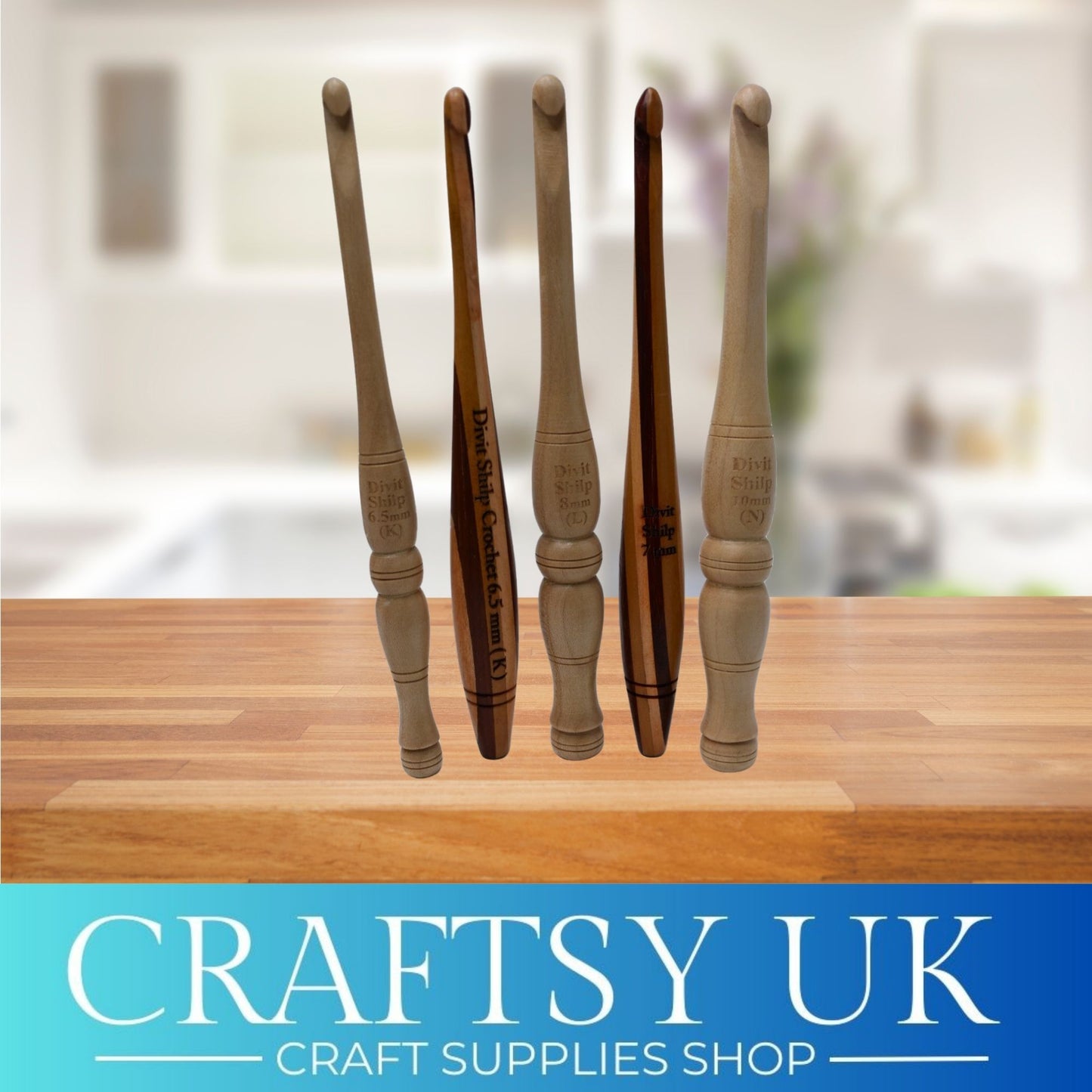 luxury wooden crochet hooks
