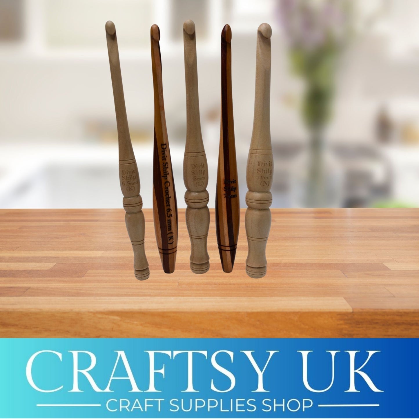 luxury wooden crochet hooks