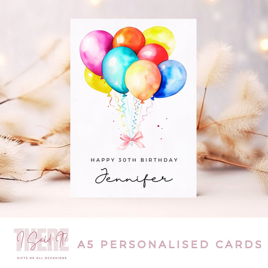 personalised greetings card for her