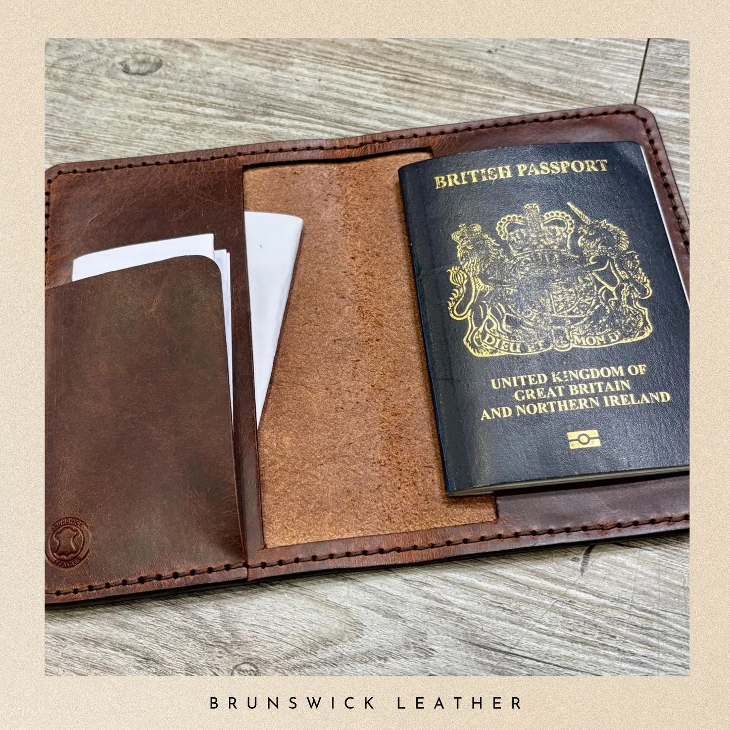 Personalised Leather Passport Holder