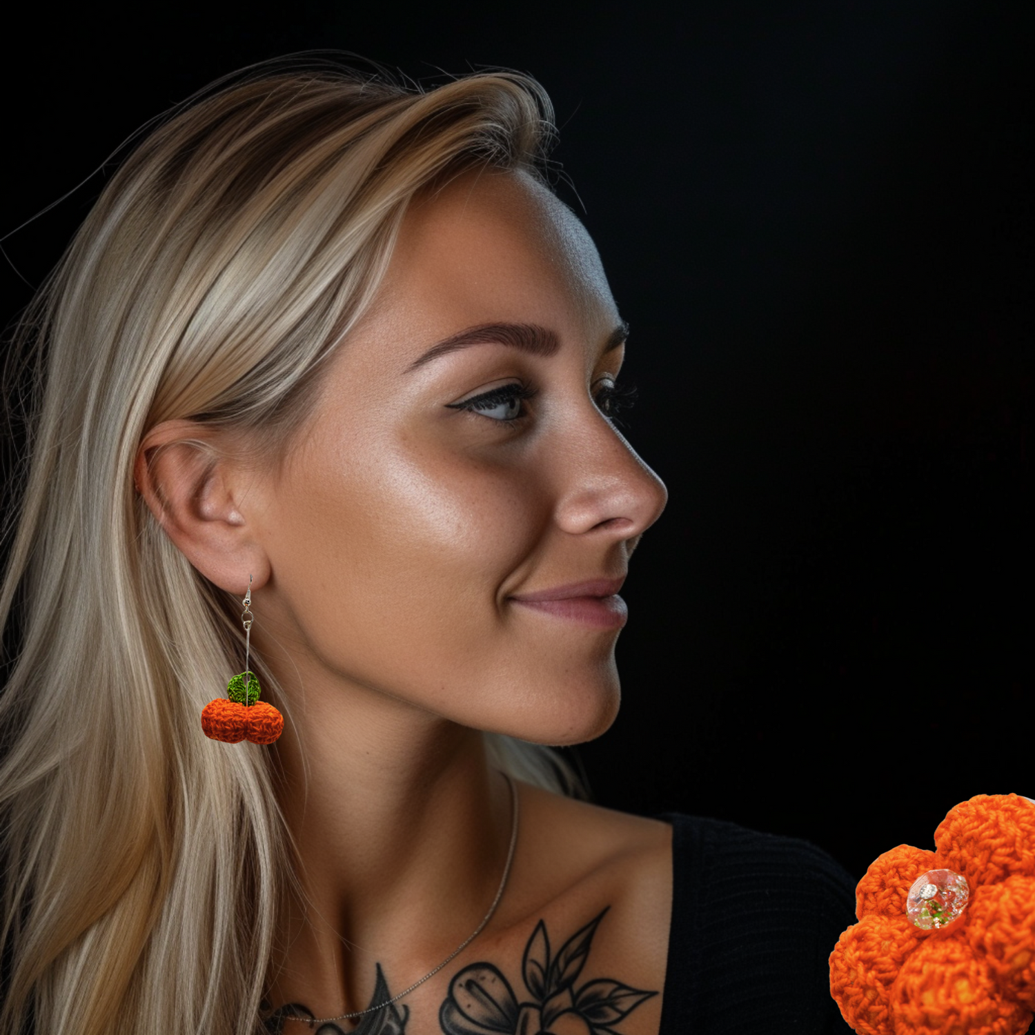 pumpkin earrings