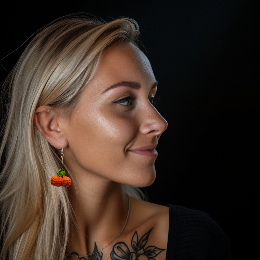 pumpkin earrings