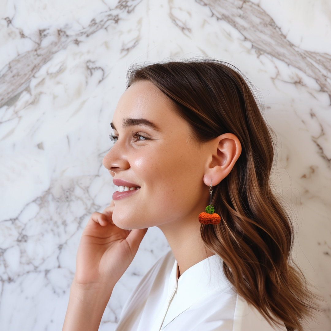 pumpkin earrings