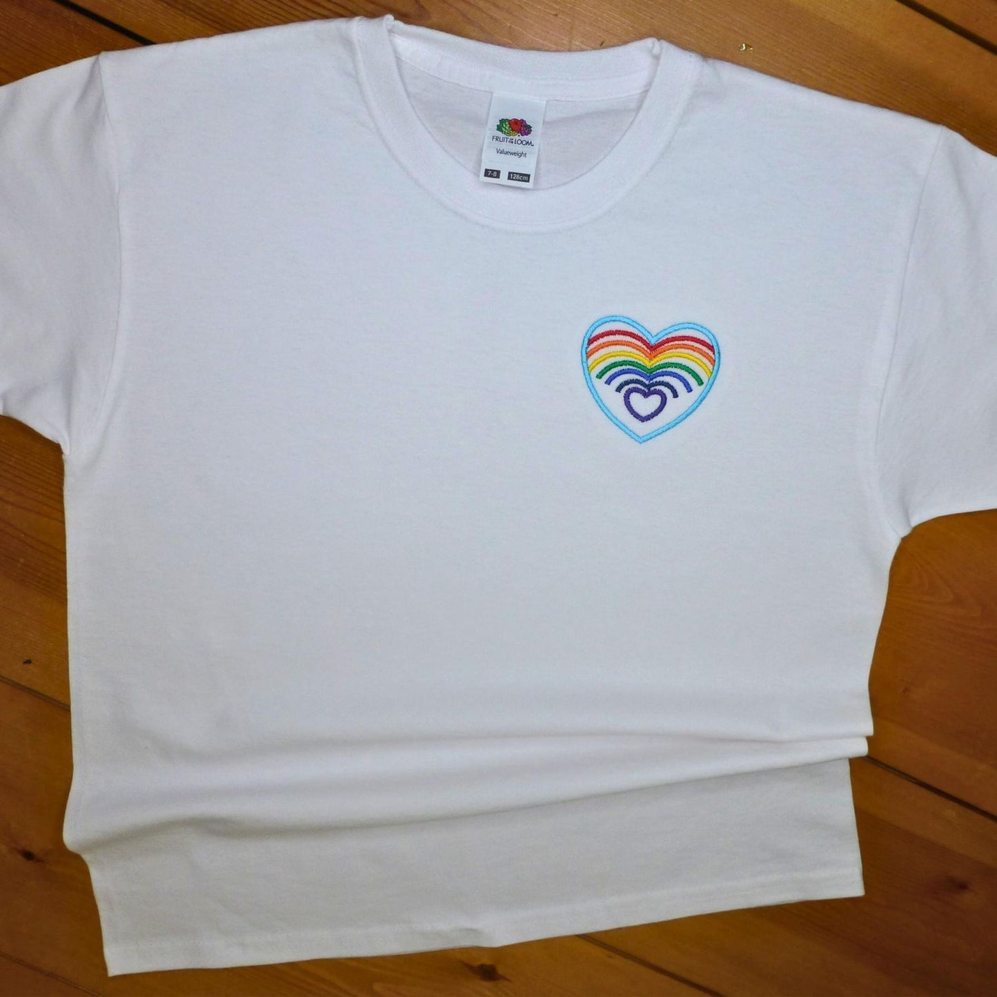 Rainbow Embroidery T-Shirt | Rainbow T-Shirts
