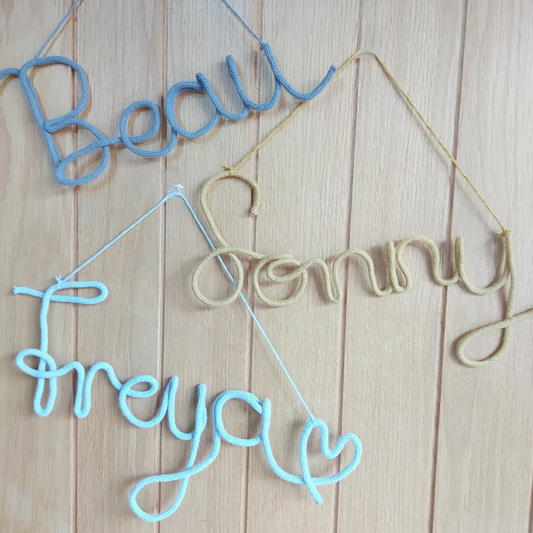 customised name wall hanging