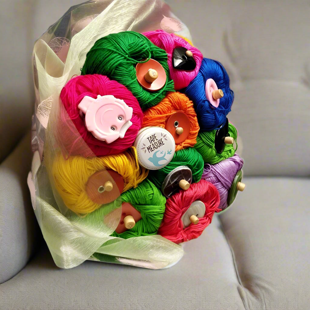 yarn bouquets