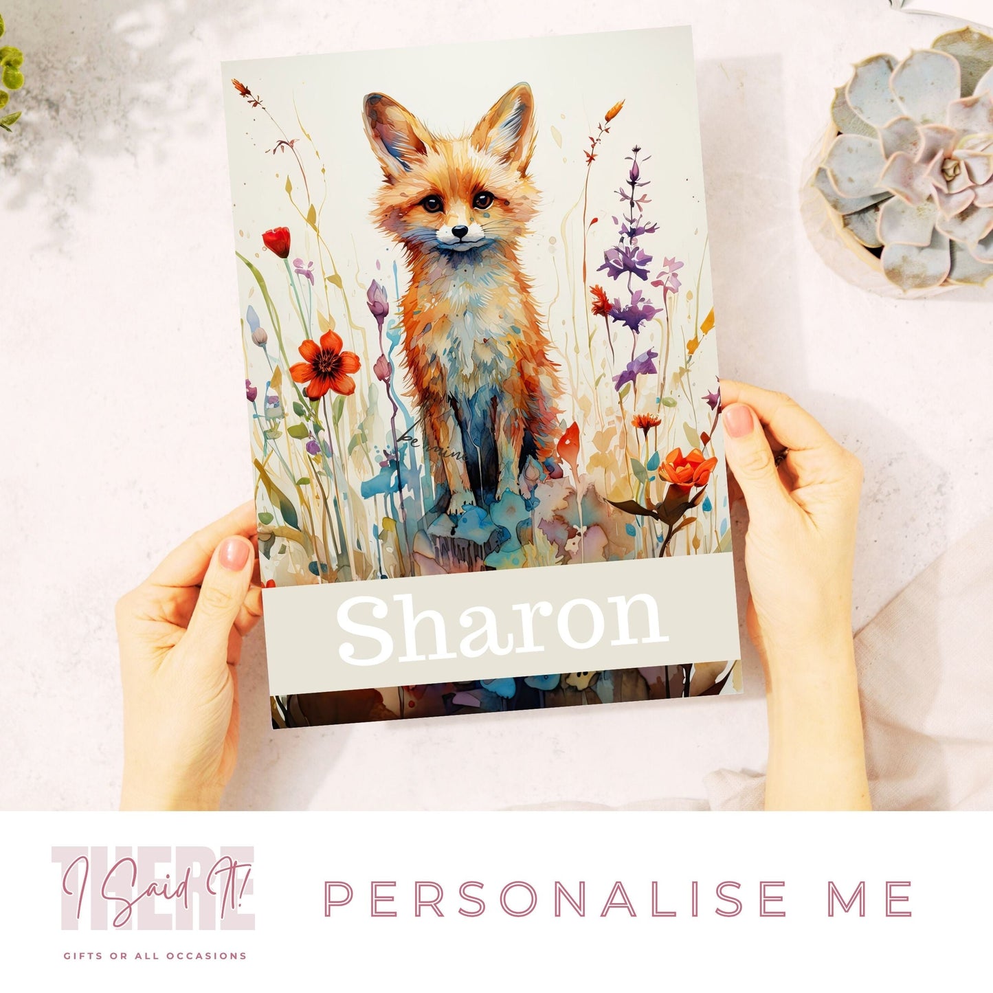 Fox Wall Art For Nursery | Cute Fox Print