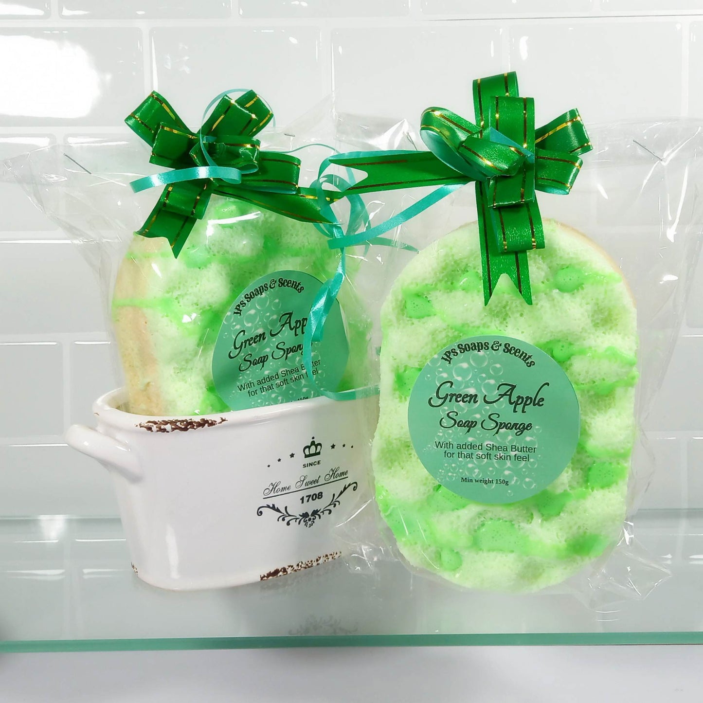 Shea Butter Soap Sponge | Soap Filled Exfoliating Sponge