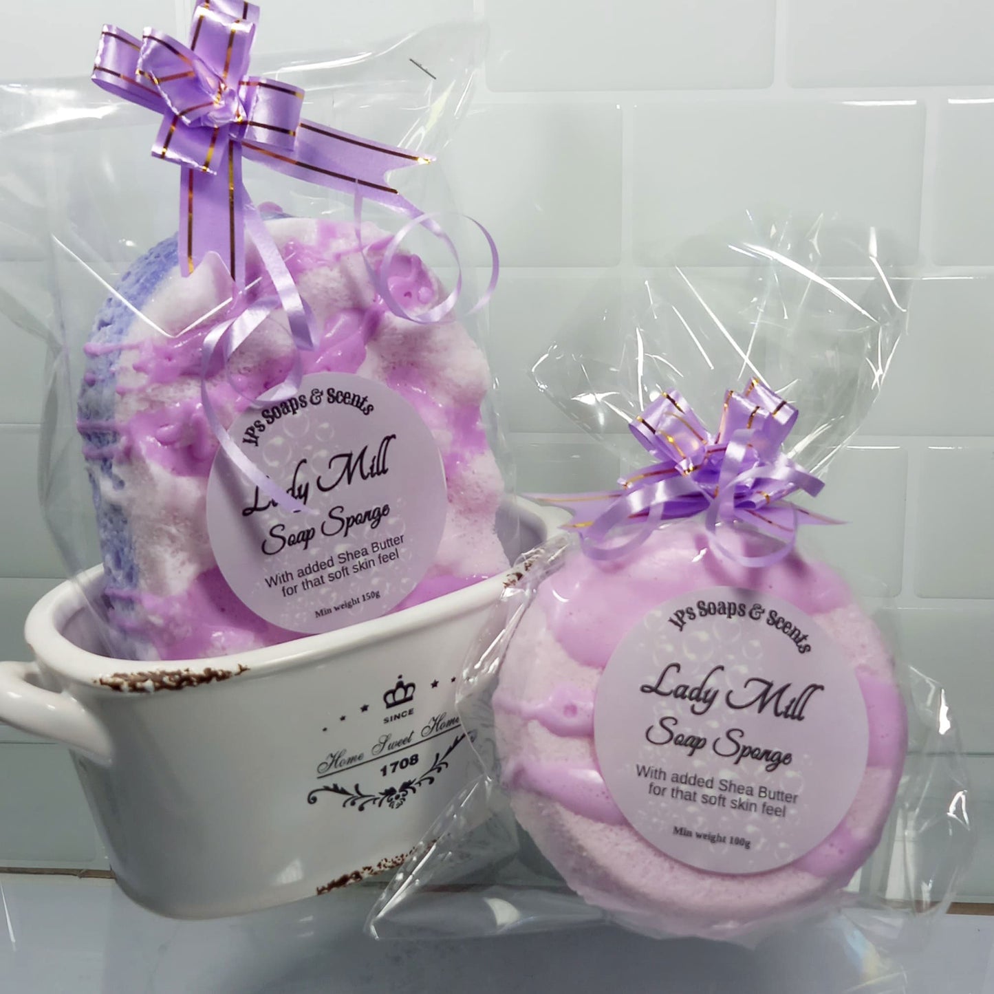 Shea Butter Soap Sponge | Soap Filled Exfoliating Sponge