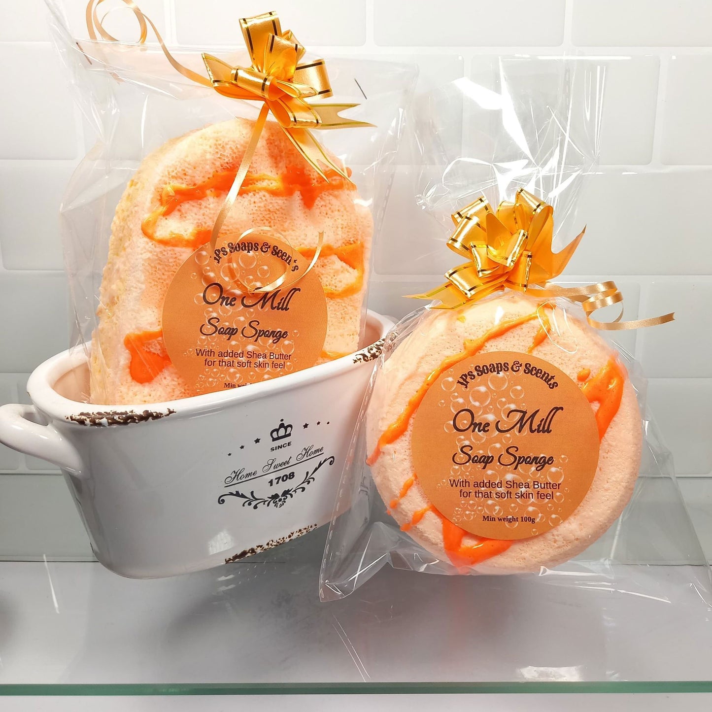 Shea Butter Soap Sponge | Soap Filled Exfoliating Sponge