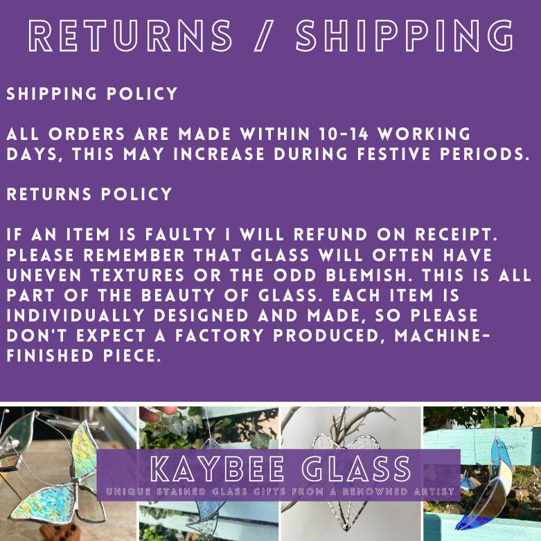 Stained Glass Heart Suncatchers | Stained Glass Heart