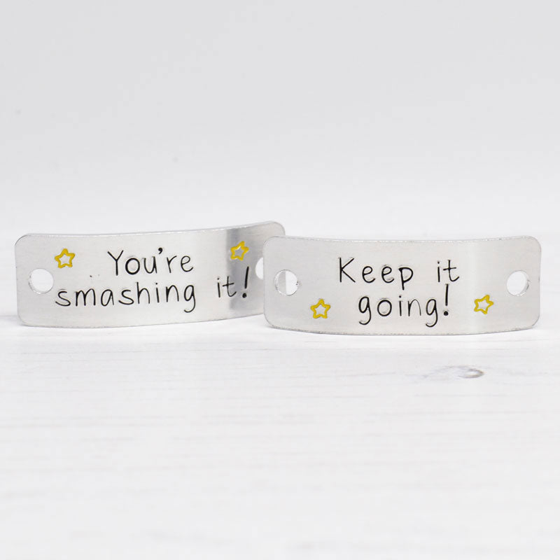 Personalised Trainer Tags | Metal Trainer Tags