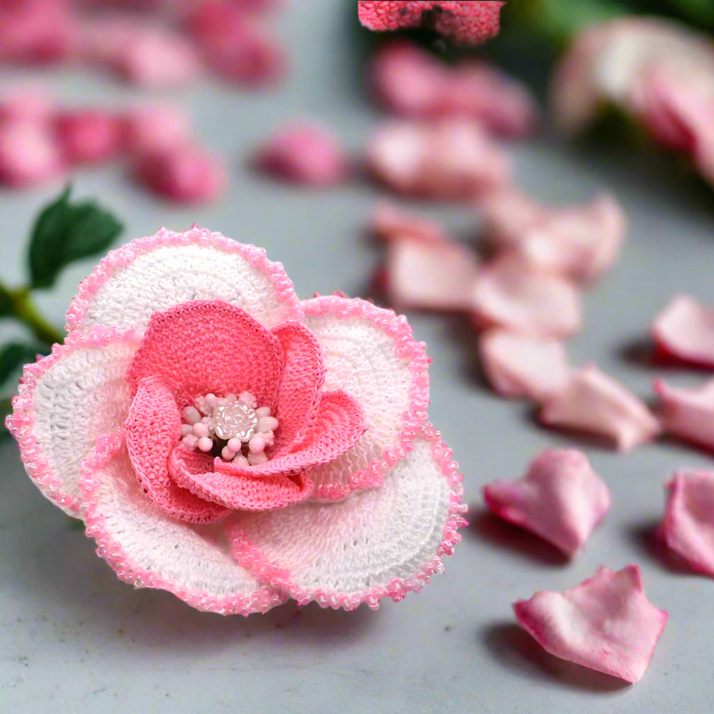 artificial pink rose
