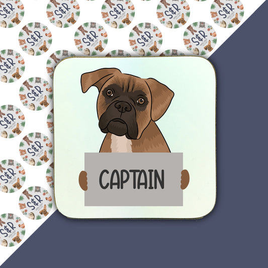 boxer-dog-personalised-coaster