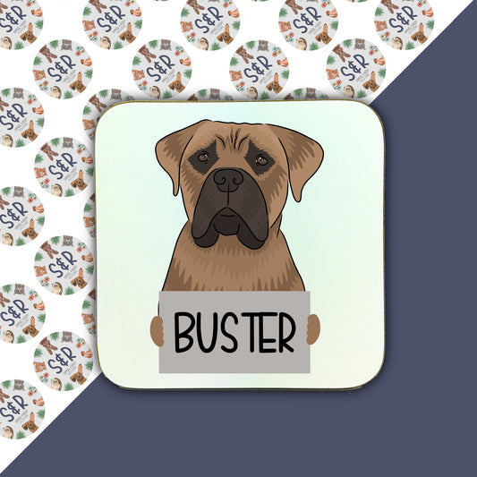 bullmastiff-personalised-coaster