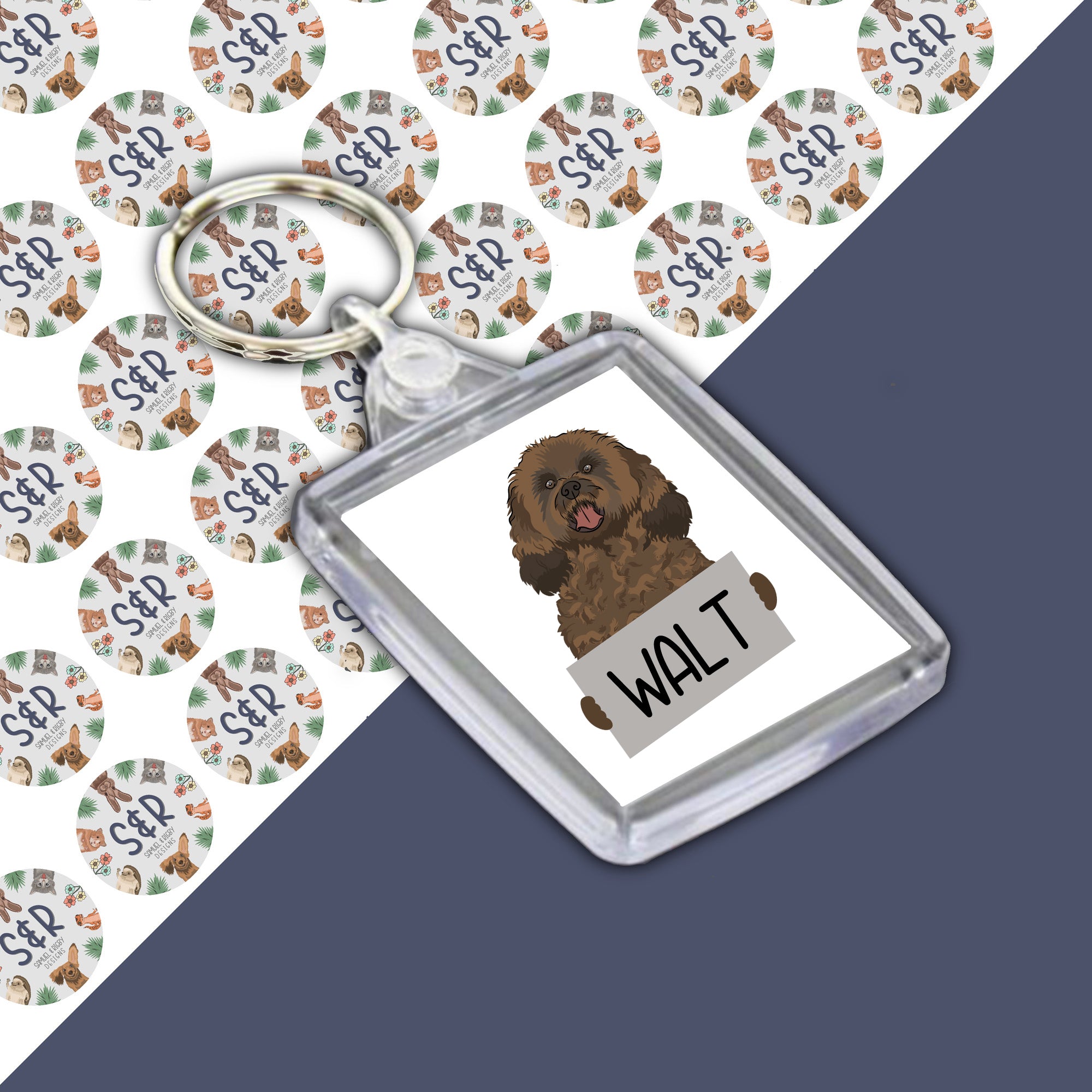 Cavapoo keyring hotsell