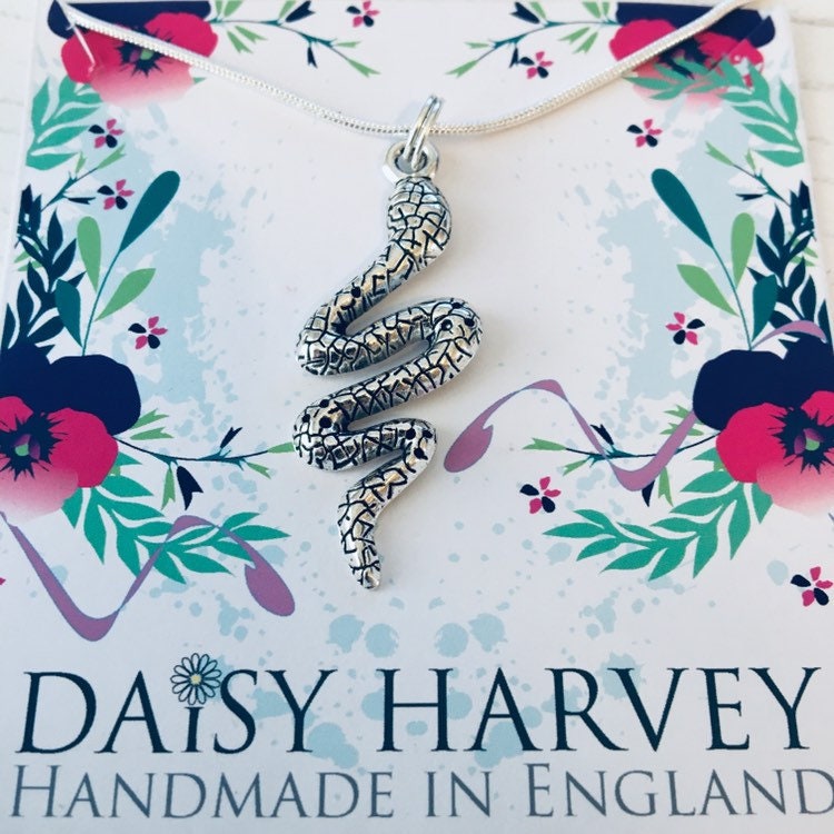 Snake Necklace, Serpent Necklace, Reptile Jewelry, Snake Present Ideas, Snake Bangle, Snake Related Gifts, Alternative Jewellery, Snakes.