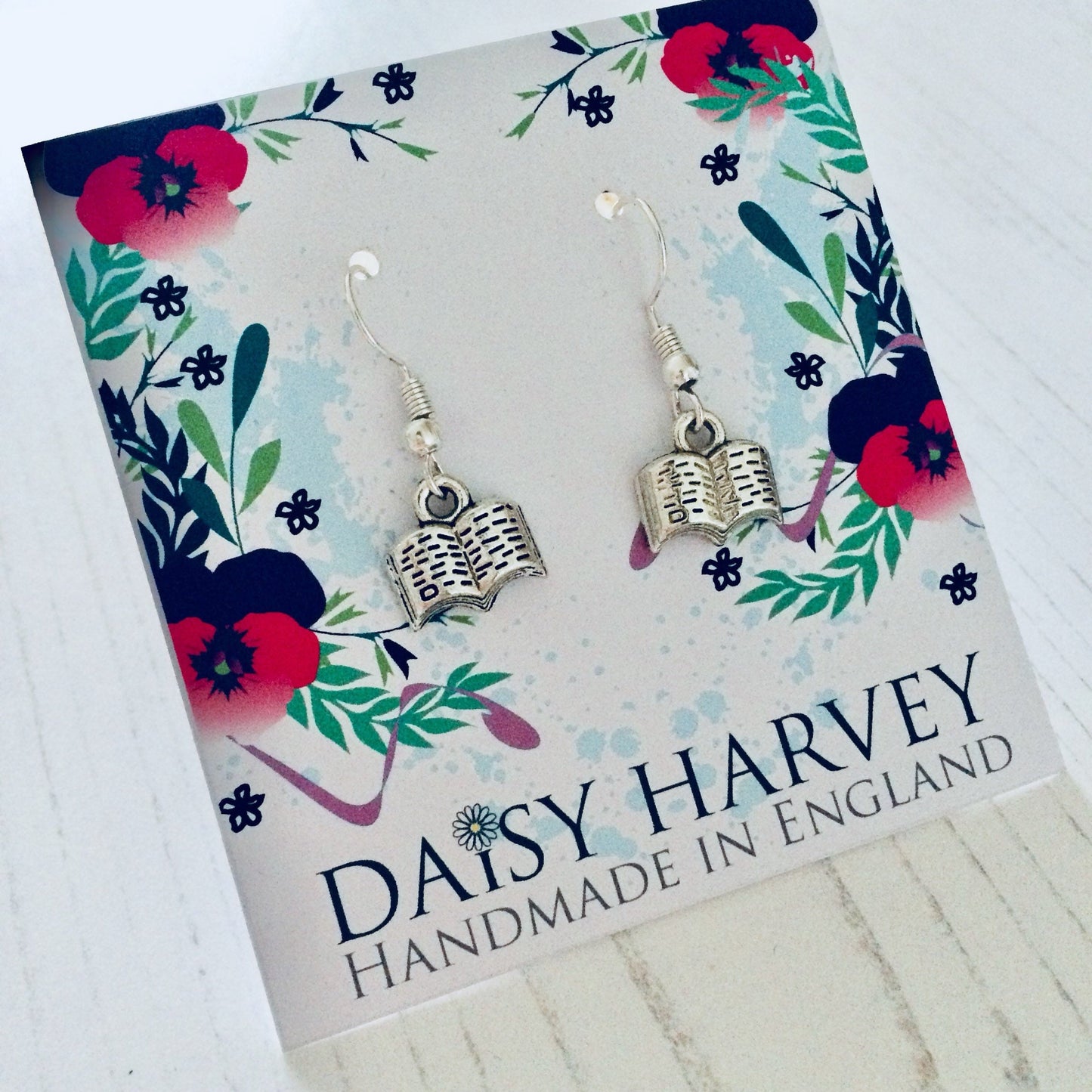 Book Earrings, Book Lover Jewelry, Writer Earrings, Author Gifts, Novel Gifts, Reader Jewellery, Library Gift Ideas, Book Charms, Earrings.