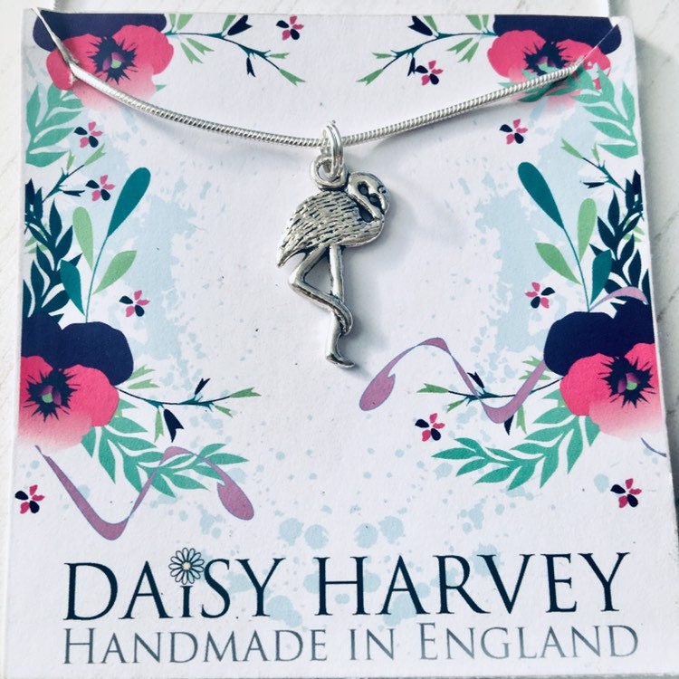 Flamingo Necklace, Flamingo Jewelry Gift, Tropical Jewellery, Tropical Flamingo Jewelry, Be A Flamingo, Summer Jewelry, Zoo Animals Gifts.