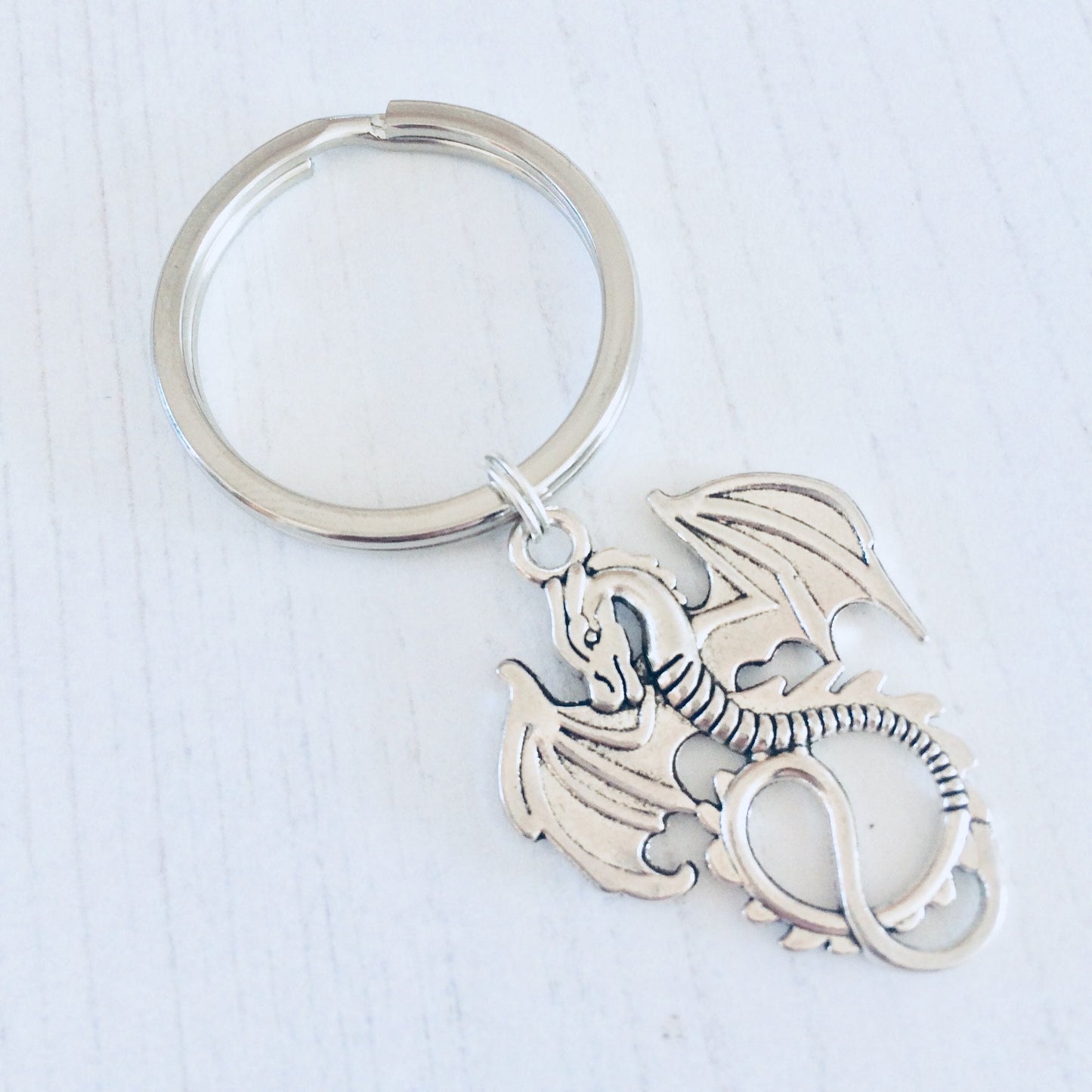 Dragon Keyring, Dragon Keychain, Fantasy Gifts, Mystical Dragon Gifts, Dragon Gift Idea, Dragon Present, Dragon Accessories, Dragon Lover.