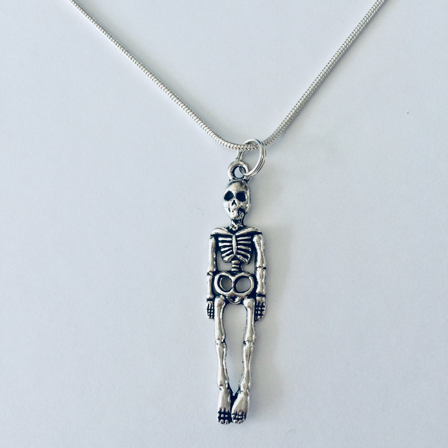 Skull Necklace, Skeleton Necklace, Goth Jewellery, Skeleton Jewelry, Skull Gifts, Bones Necklace, Alternative Gift, Teen Gift, Anatomy Gift.