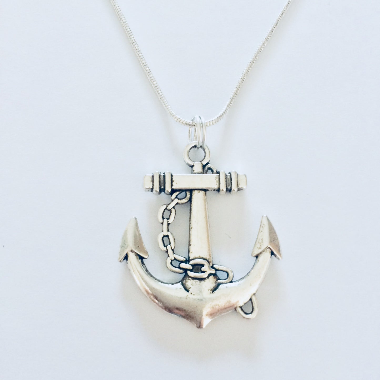 Anchor Necklace, Anchor Charm Necklace, Pirate Jewelry, Nautical Charm, Ship Pendant, Pirate Costume Jewellery, Sailor Oufit Jewellery.