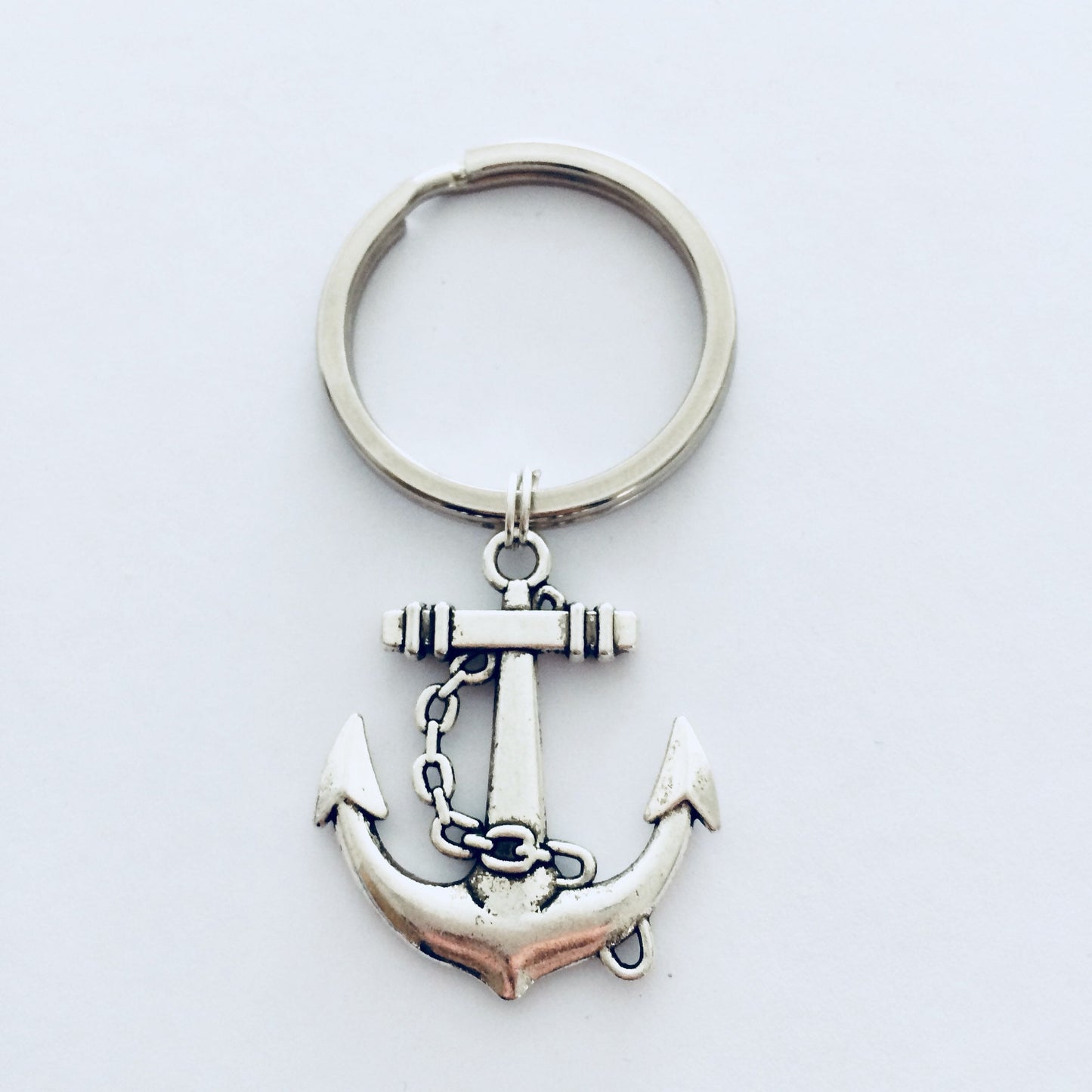 Nautical Keychain, Anchor Keyring, Sea Lover Gift, Ocean Keychain, Anchor Keychain, Navy Wife Gift, Sailor Present, Sailing Gift, Cruise.