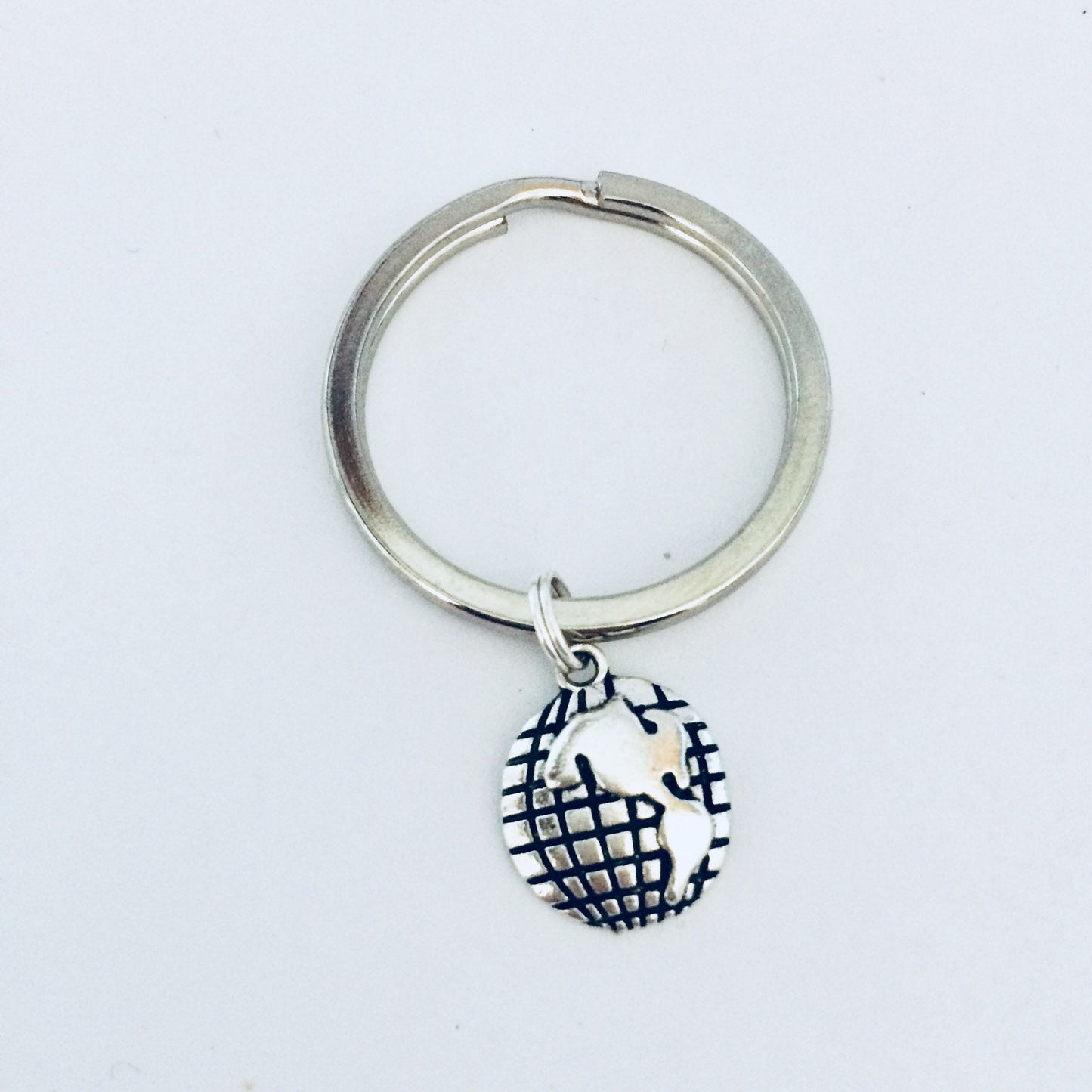 Earth Keychain, Globe Keyring, World Gifts, Planet Gifts, Travel Gift, Map Keyring, Earth Gift Ideas, The World Keychain, Space Gift Ideas.
