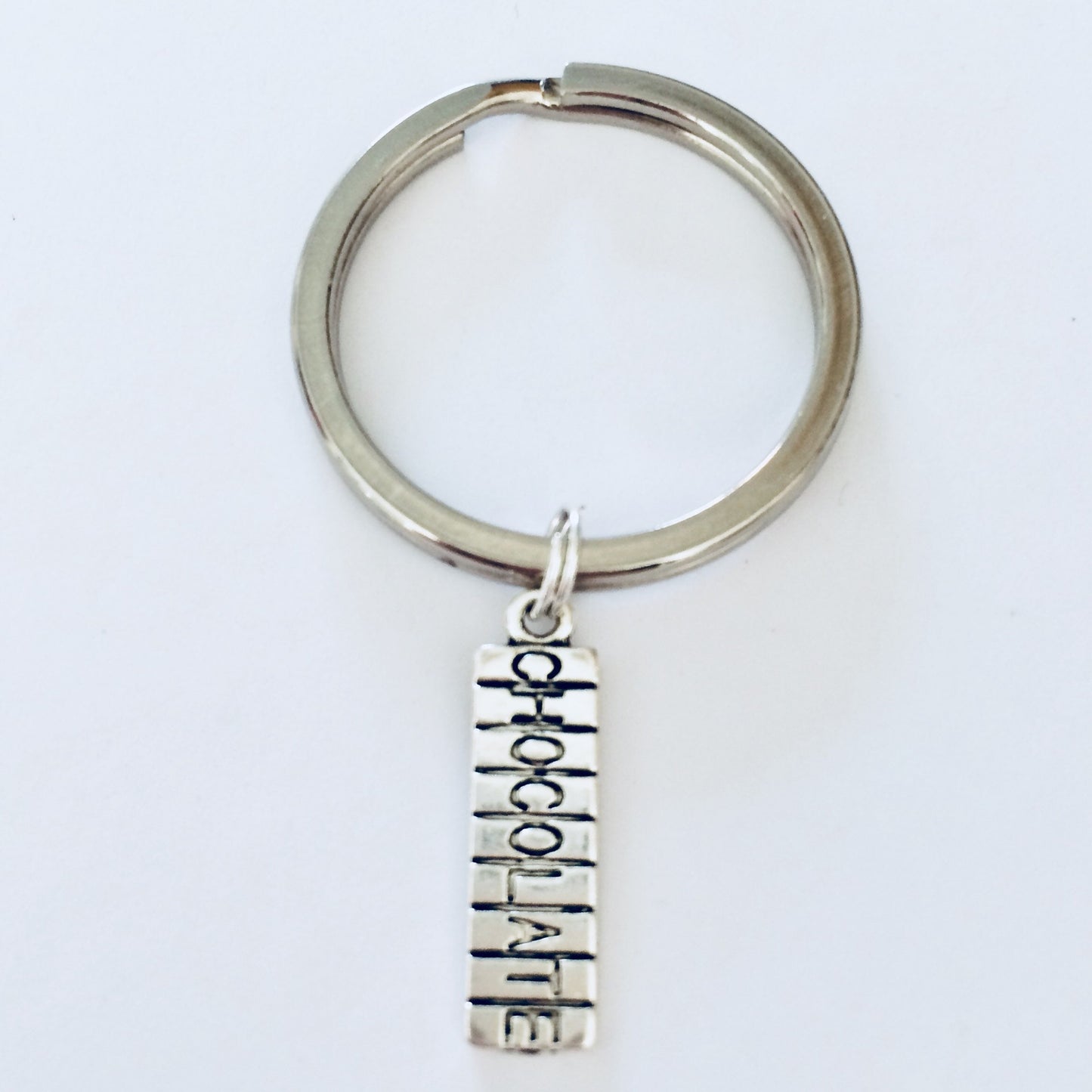 Chocolate Lover Keyring, Chocoholic Keychain, Chocolate Gifts, Chocolate Bar Keychain, Chocolate Accessory, Bag Charm, Chocolate Charms.