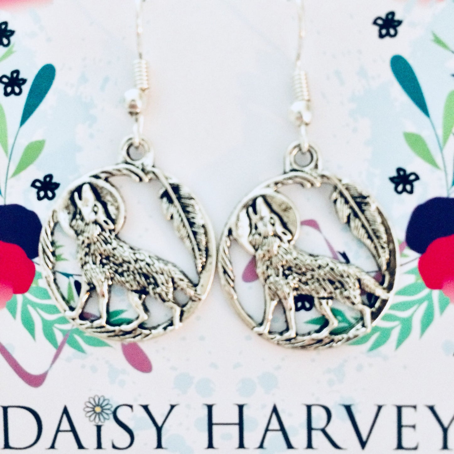 Wolf Earrings, Wolf Jewellery, Werewolf Earrings, Animal Earrings, Wolf Jewelry, Werewolf Costume Jewellery, Wolves Earrings, Wolf Lover.