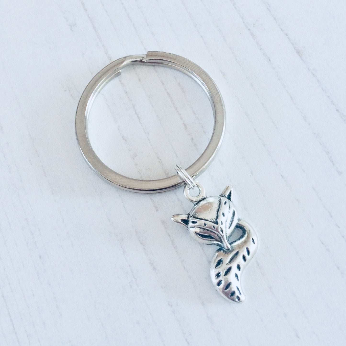 Fox Keyring, Fox Keychain, Woodland Key Chain, Animal KeyChain, Fox Gifts, Fox Lover Present, Forest Gifts, Nature, Party Bags, Favors.