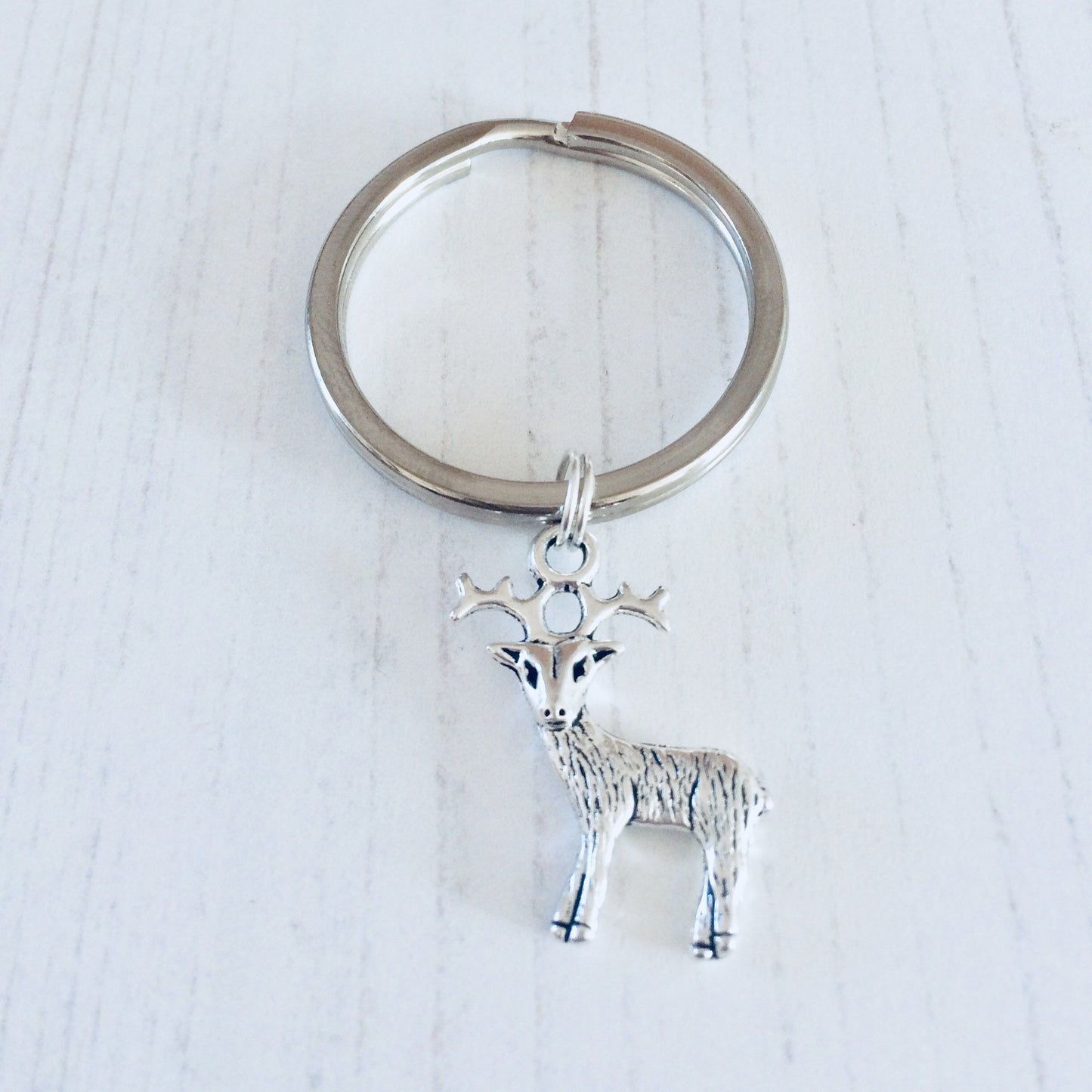 Deer Keychain, Stag Keyring, Animal Gift, Nature Keyring, Deer Gifts, Woodland Gift, Animal Keychain, Deer Lover, Nature Lover Gift.