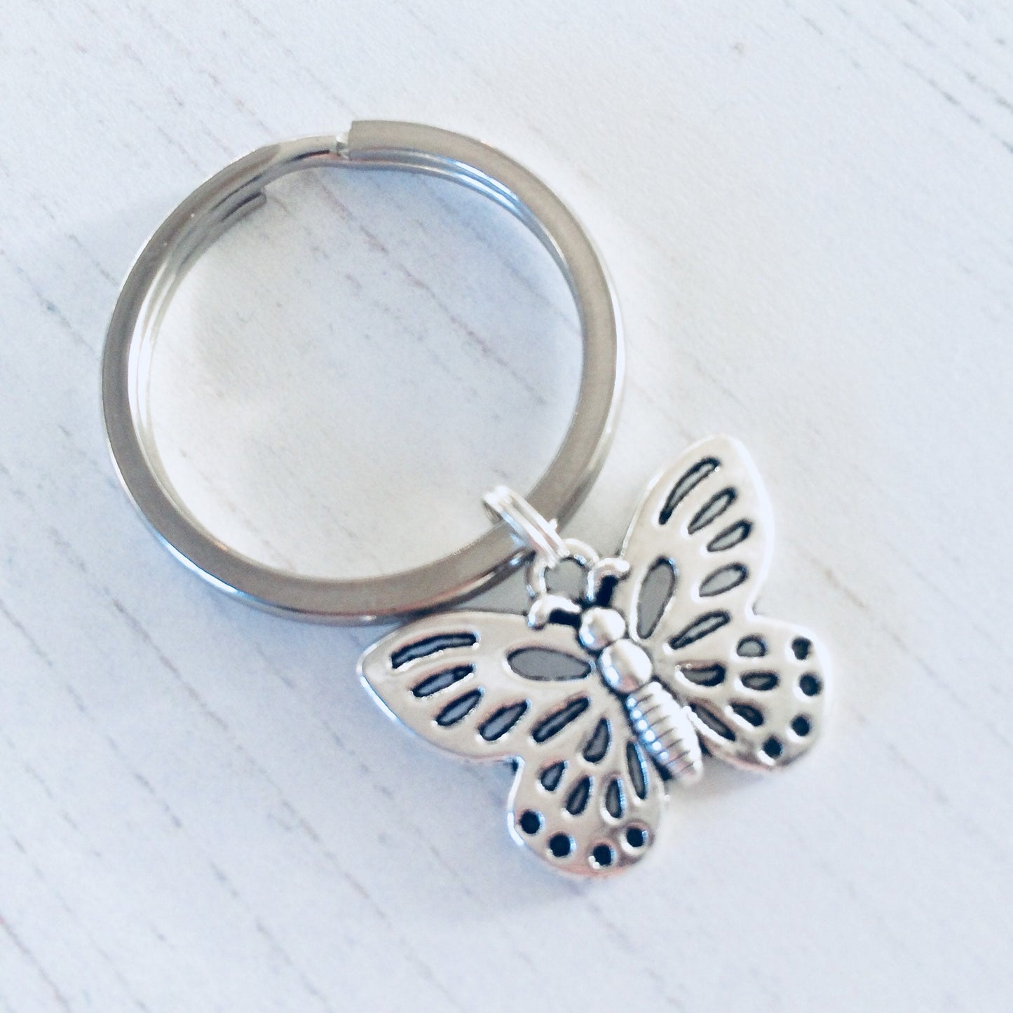 Butterfly Keyring, Nature Keychain, Butterflies, Butterfly Accessory, Keychain, Keyring, Butterfly Gifts, Butterfly Lover Gift Ideas.