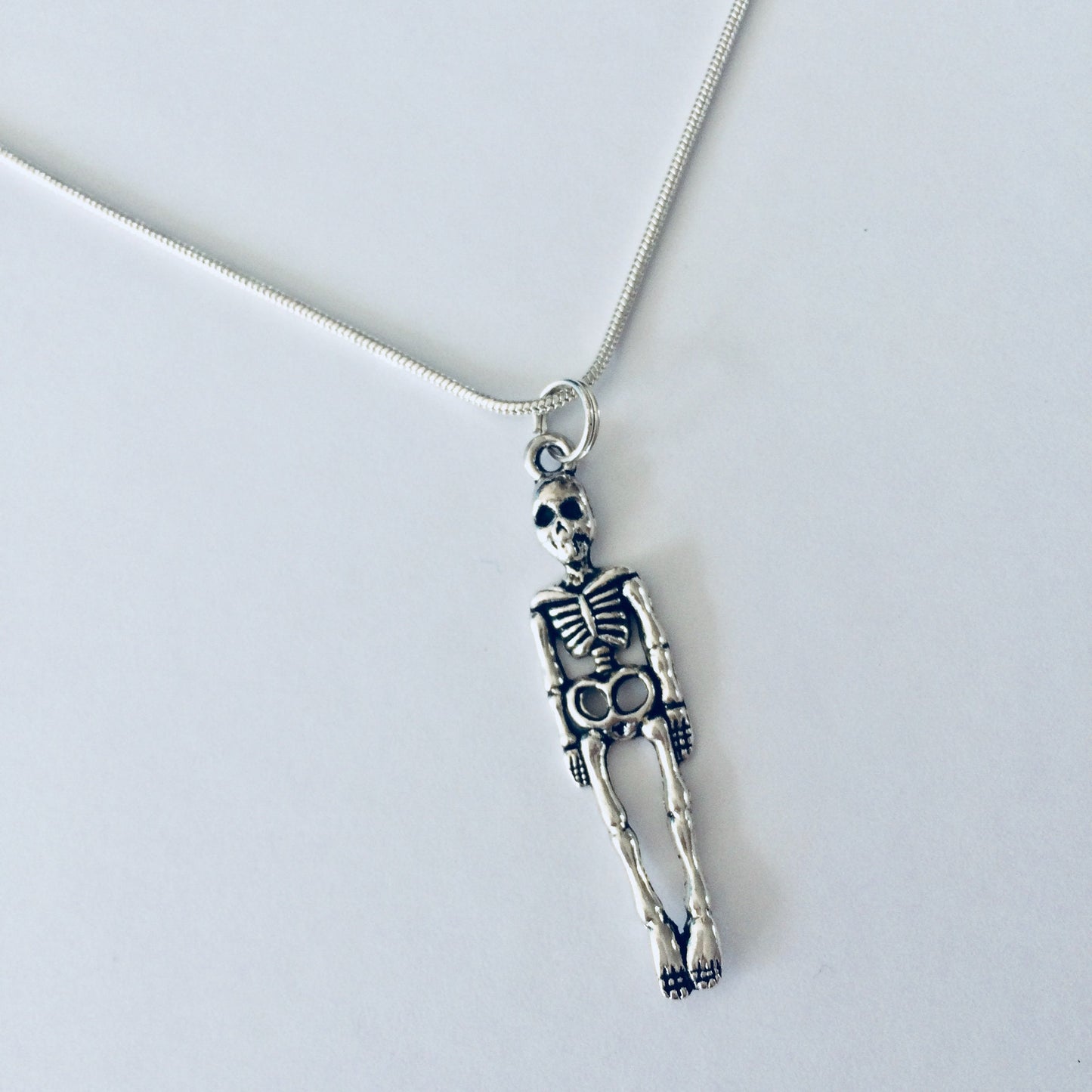 Skull Necklace, Skeleton Necklace, Goth Jewellery, Skeleton Jewelry, Skull Gifts, Bones Necklace, Alternative Gift, Teen Gift, Anatomy Gift.