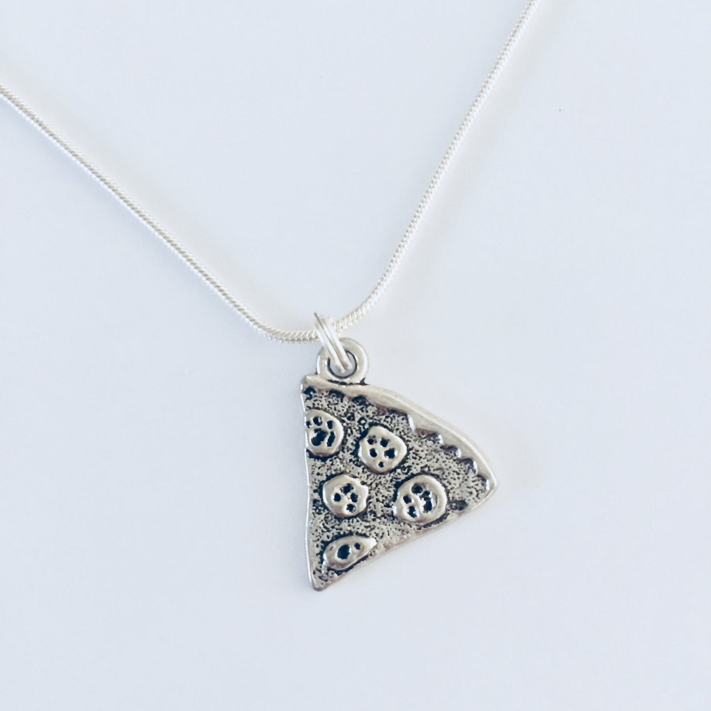 Pizza Necklace, One Slice Of Pizza, Pizza Friendship Necklace, Best Friend Necklace, Junk Food Lover Gift, BFF Gift, Pizza Jewelry, Foodie.