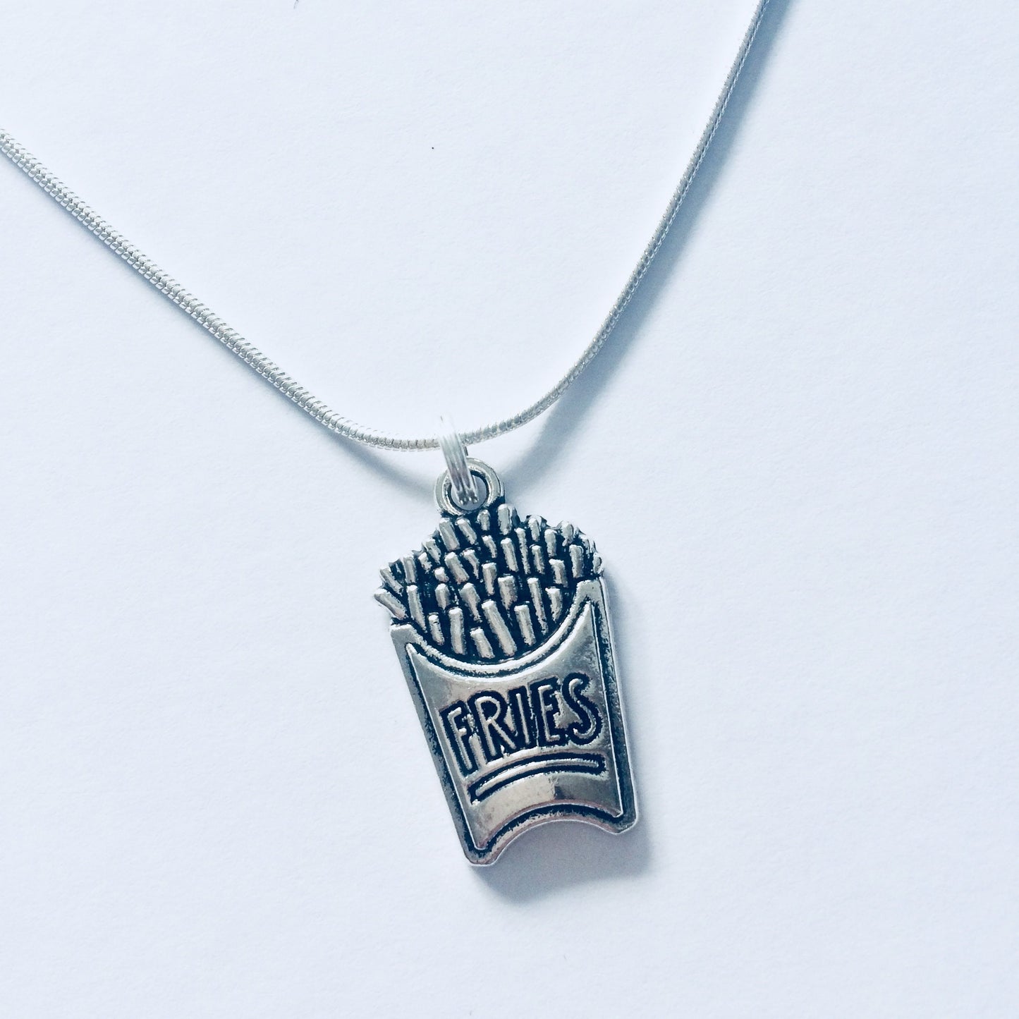 Fries Necklace, Chip Lover Necklace, Fries Jewellery, Fries Lover Necklace, Junk Food Gift, Foodie, Food Lover Gift, Fun Food Gift For Her.