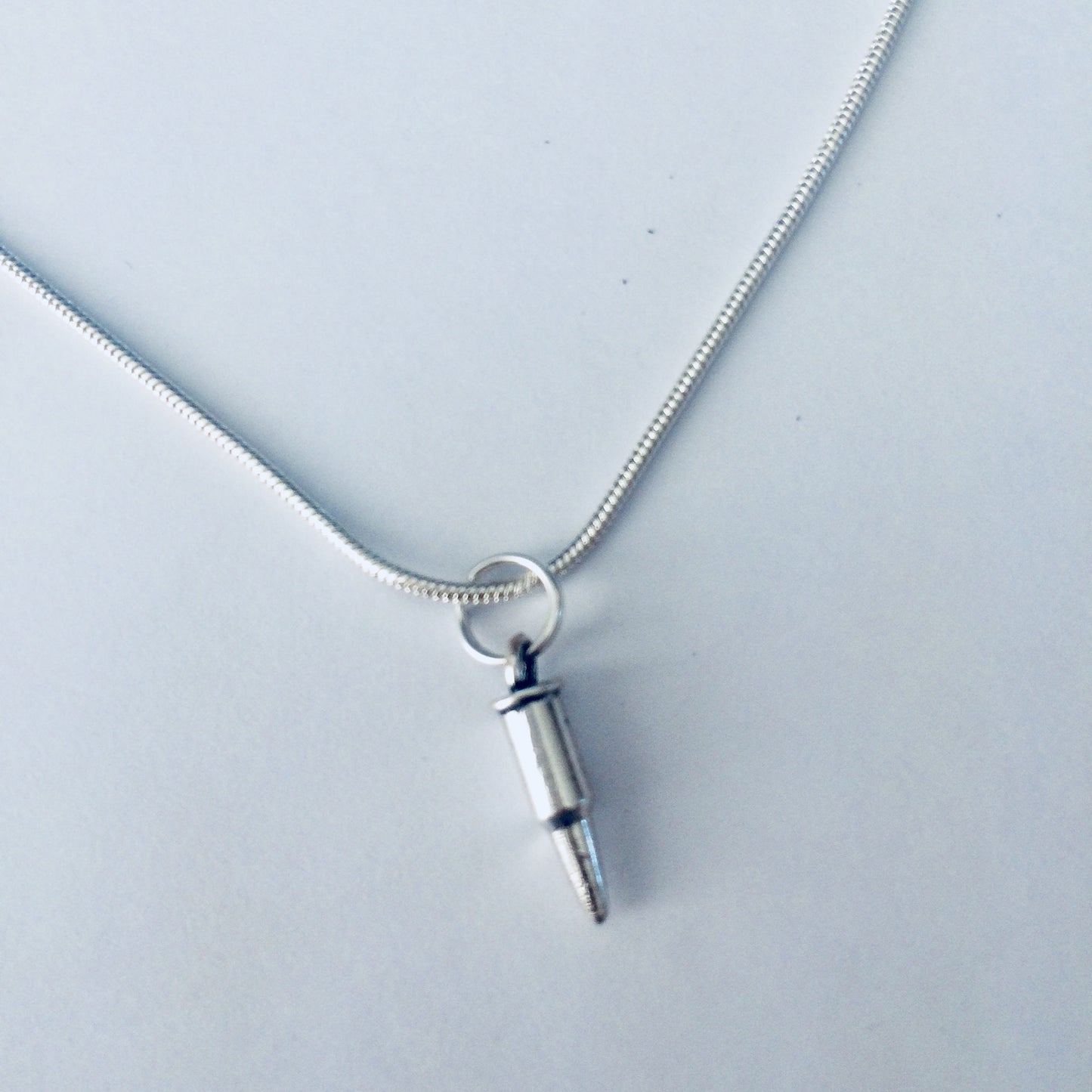 Bullet Necklace, Silver Bullet Pendant, Bullet Jewelry, Gun Necklace, Bullet Jewellery, Gun Jewelry, Gamer Gift For Her, Gamer Teen Gift.