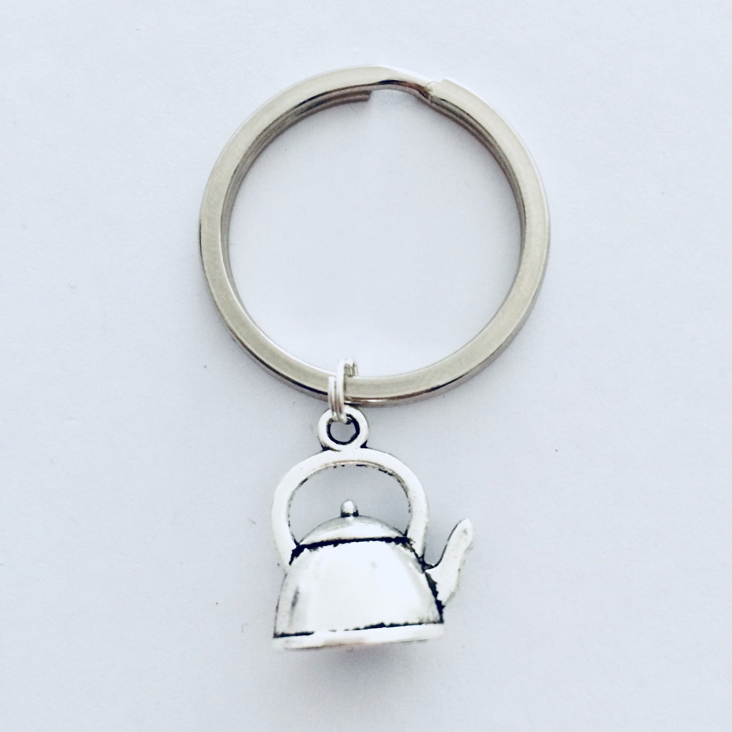 Teapot Keyrings, Teapot Keychain, Grandma Teapot Gift, Tea Lover Gift Ideas, Teapot Charm, Tea Party Favors, Kettle Charm, Kettle Gift.