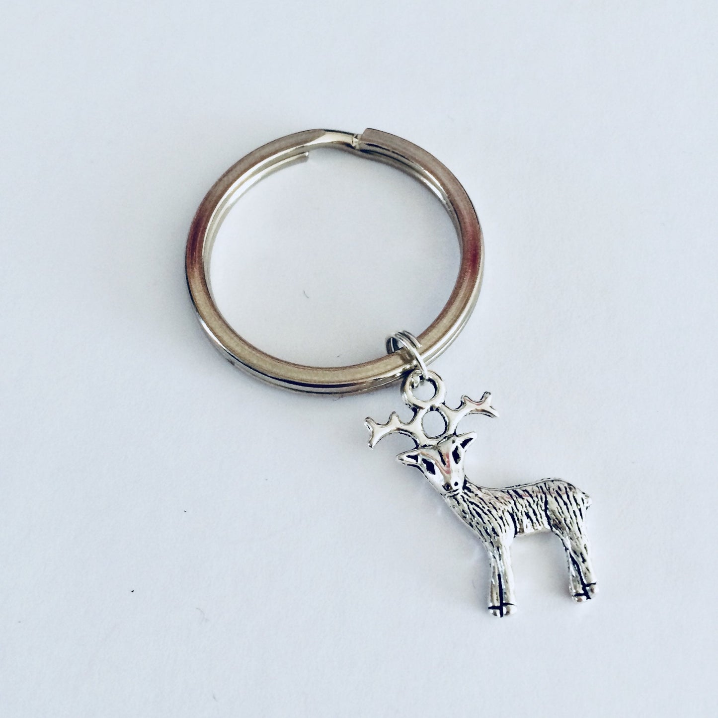 Deer Keychain, Stag Keyring, Animal Gift, Nature Keyring, Deer Gifts, Woodland Gift, Animal Keychain, Deer Lover, Nature Lover Gift.