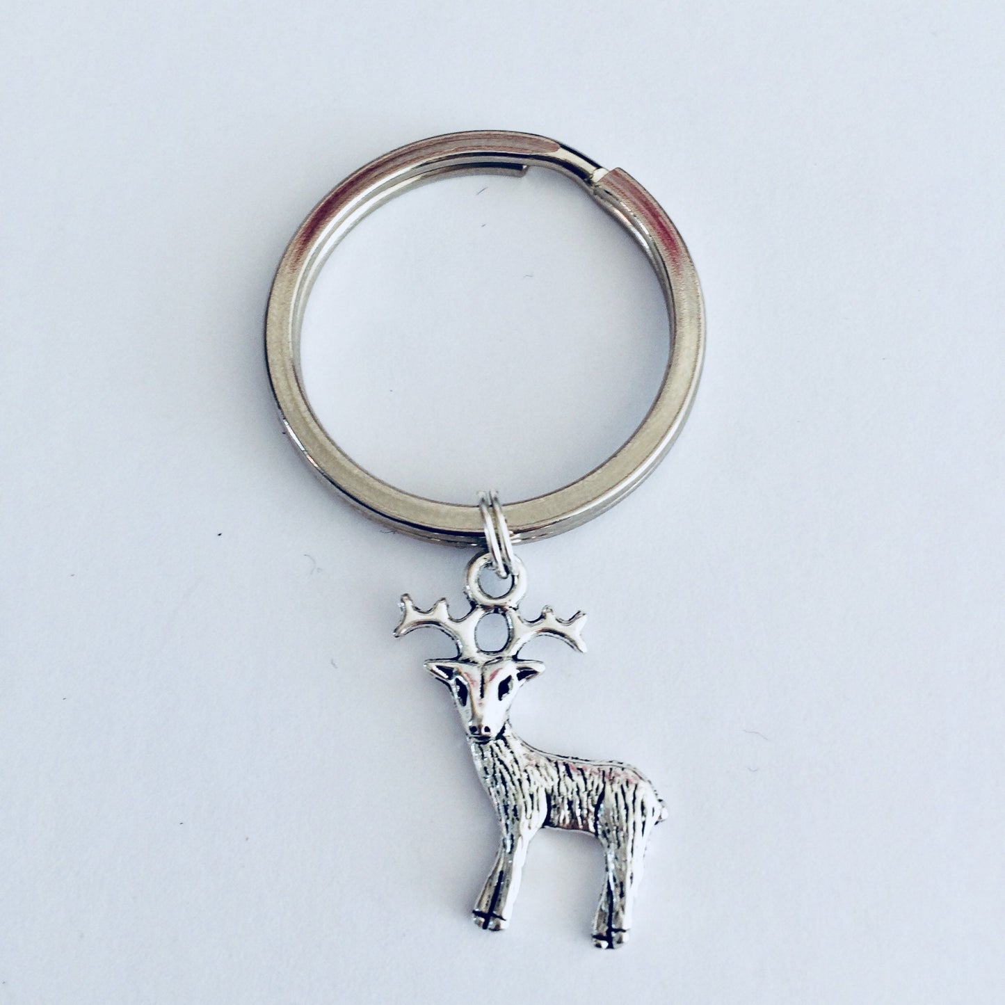 Deer Keychain, Stag Keyring, Animal Gift, Nature Keyring, Deer Gifts, Woodland Gift, Animal Keychain, Deer Lover, Nature Lover Gift.