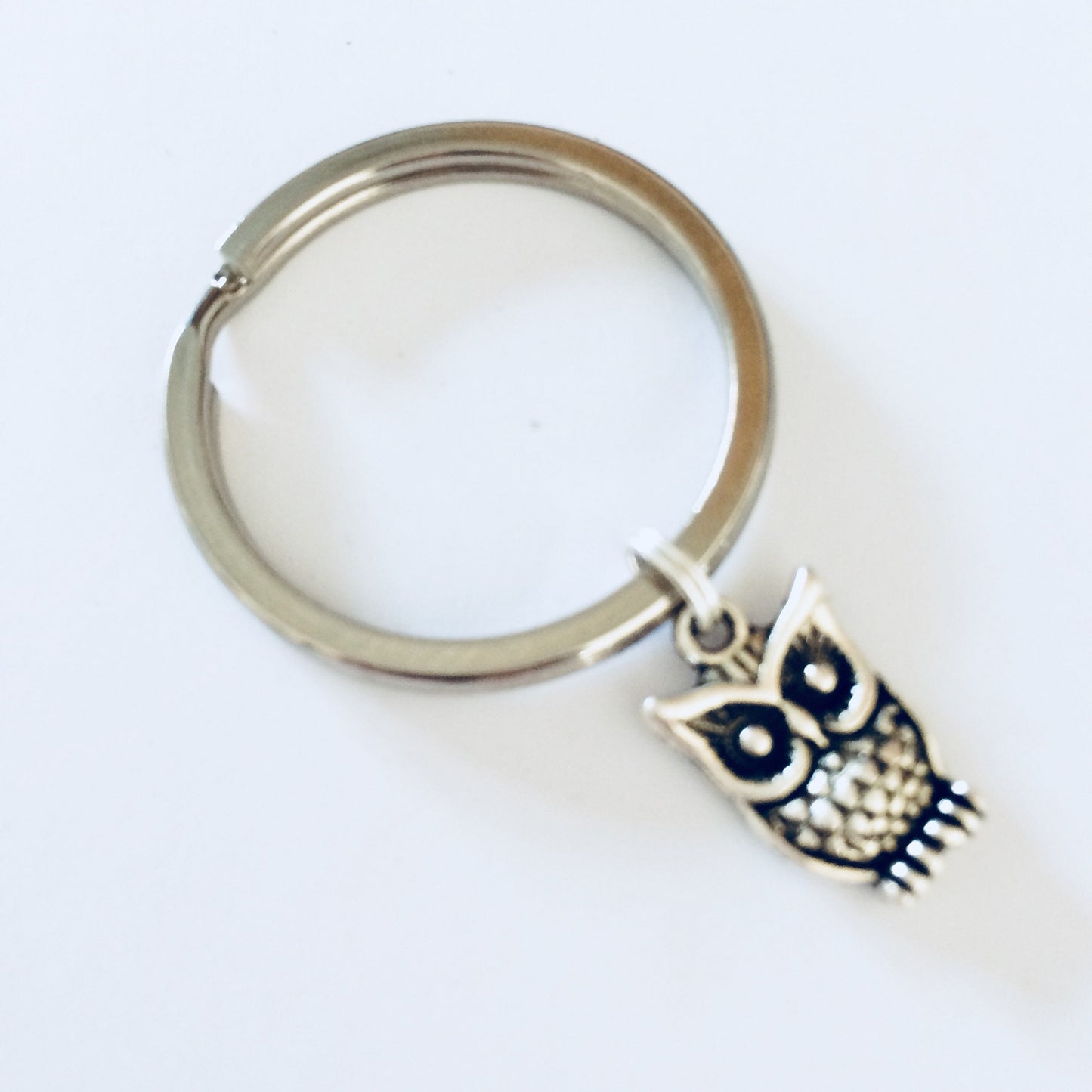 Owl Keyring, Cute Owl Keychain, Owl Gifts, Owl Lover Present, Owl Accessories, Woodland Animals Gift, Bird Watcher Gift, Bird Lover Keychain