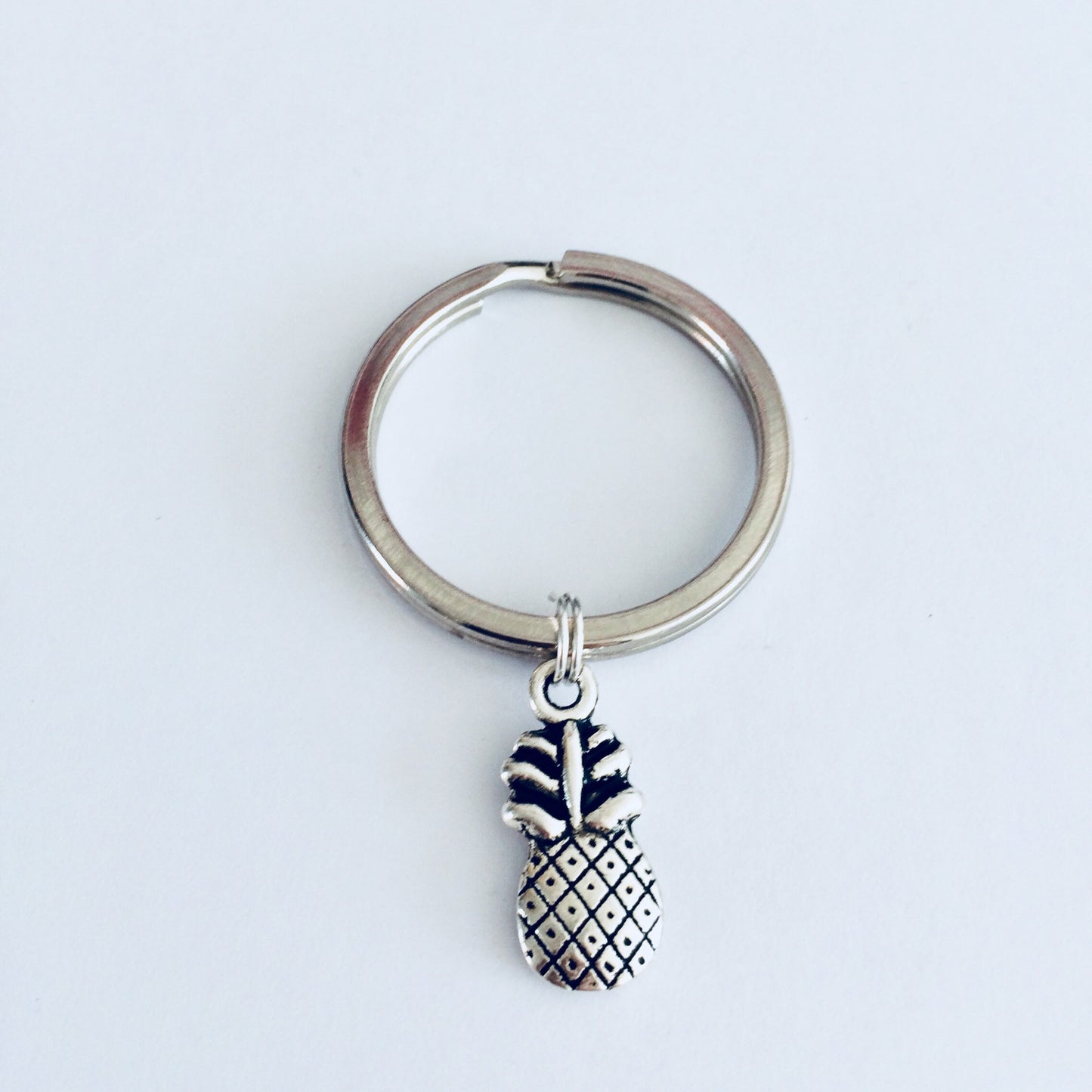 Pineapple Keychain, Exotic Fruit Gifts, Fruit Keyring, Tropical Bag Charm, Vacation Keychain, Cute Keyring Gift, Pineapple Lover Gifts.