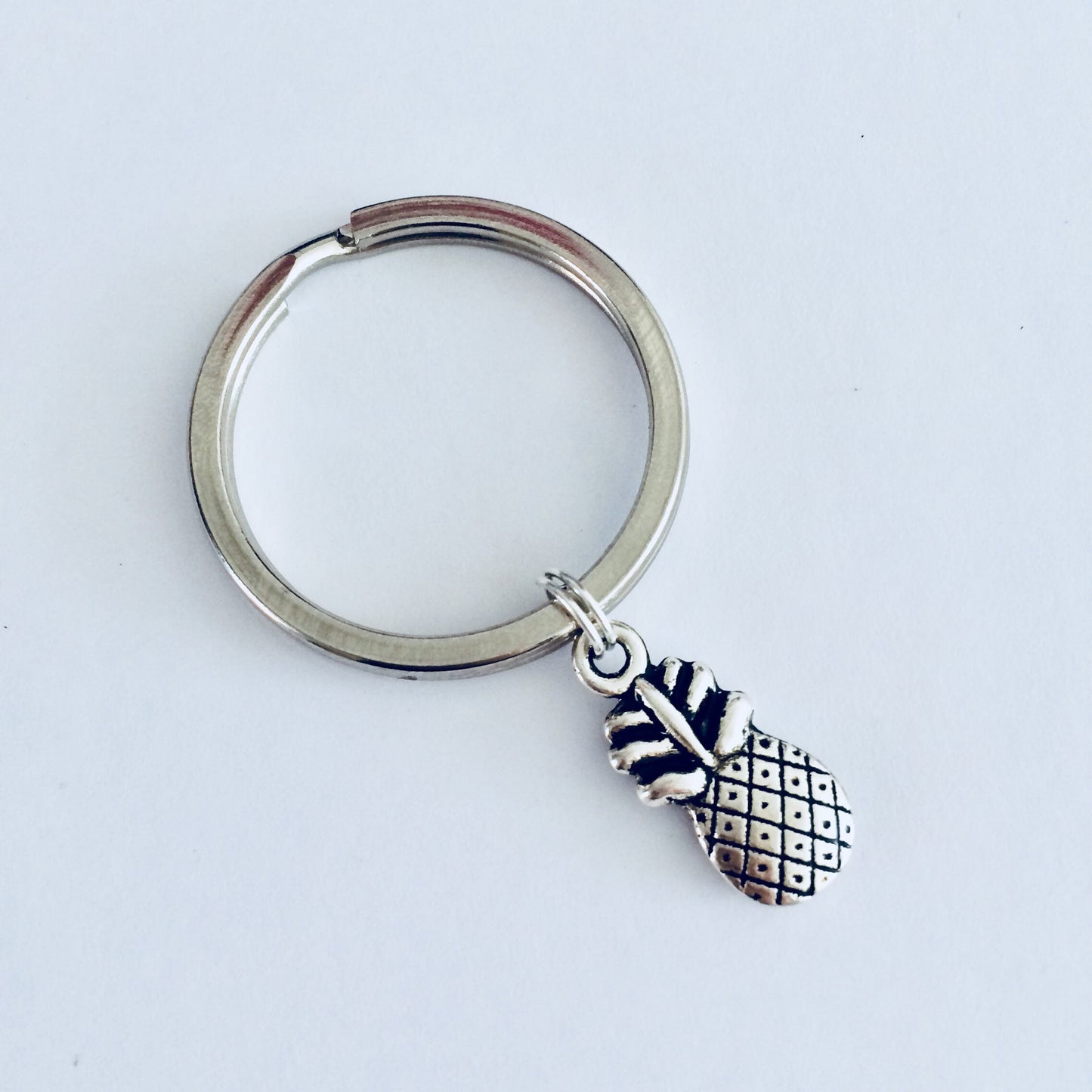 Pineapple Keychain, Exotic Fruit Gifts, Fruit Keyring, Tropical Bag Charm, Vacation Keychain, Cute Keyring Gift, Pineapple Lover Gifts.