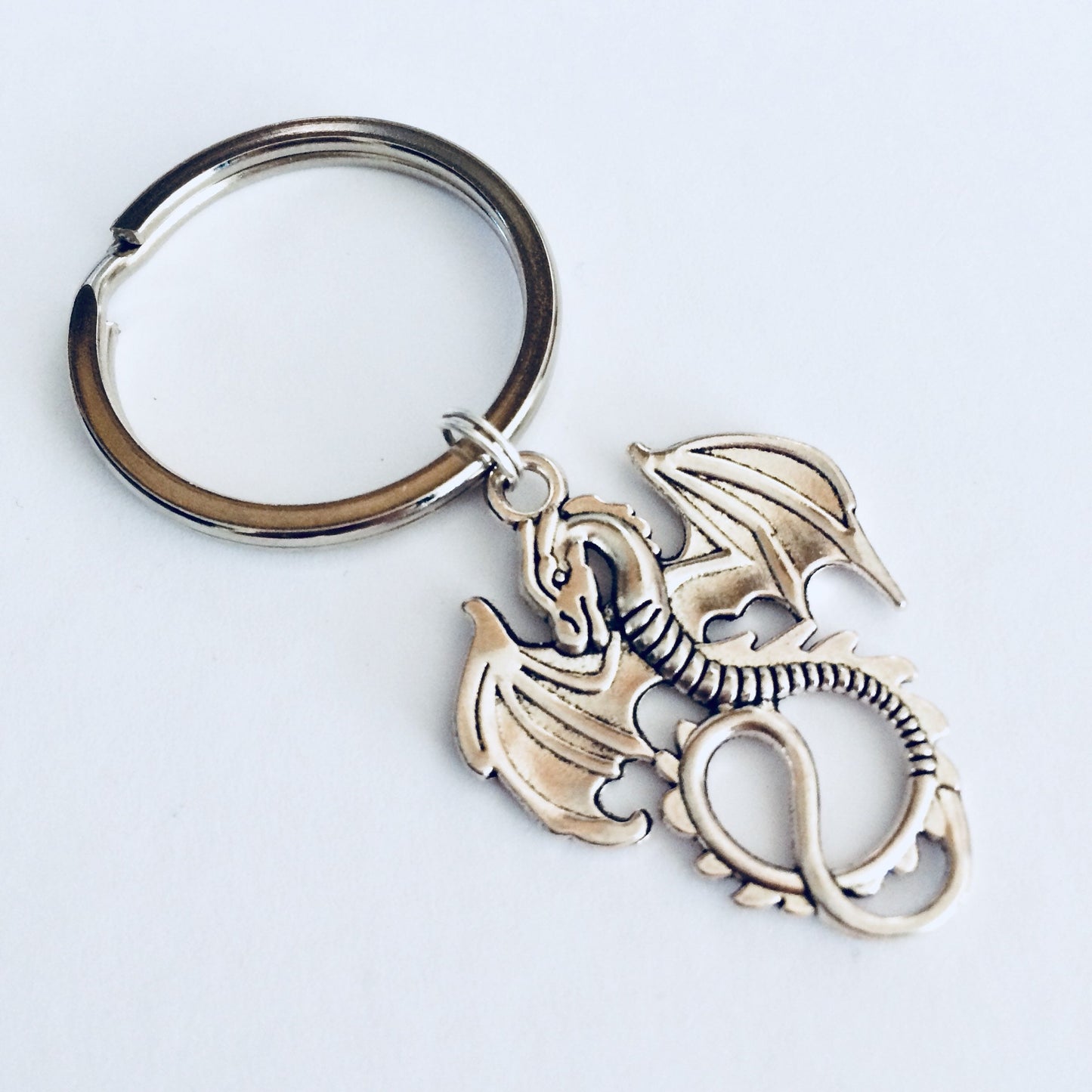 Dragon Keyring, Dragon Keychain, Fantasy Gifts, Mystical Dragon Gifts, Dragon Gift Idea, Dragon Present, Dragon Accessories, Dragon Lover.