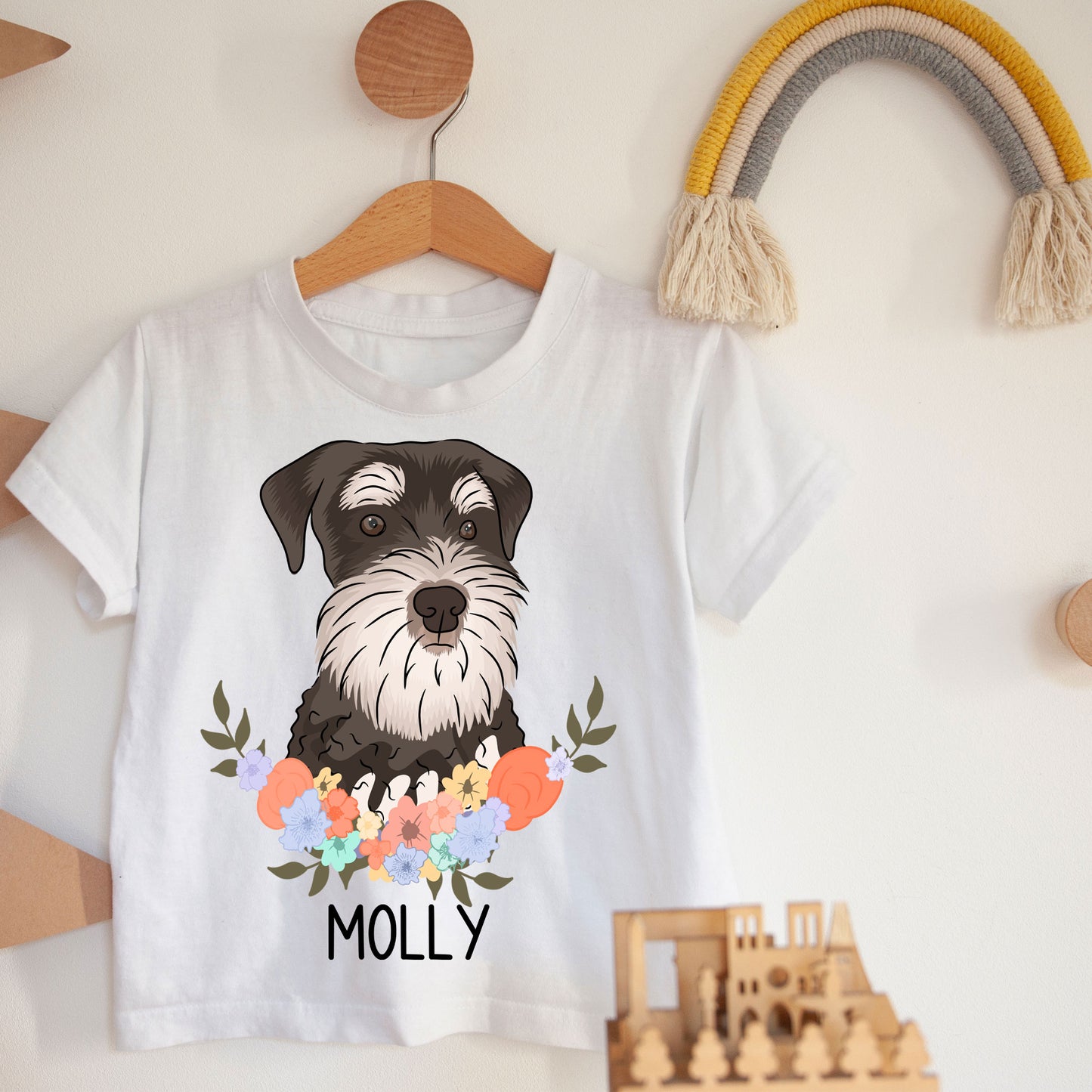 schnauzer-kids-t-shirt