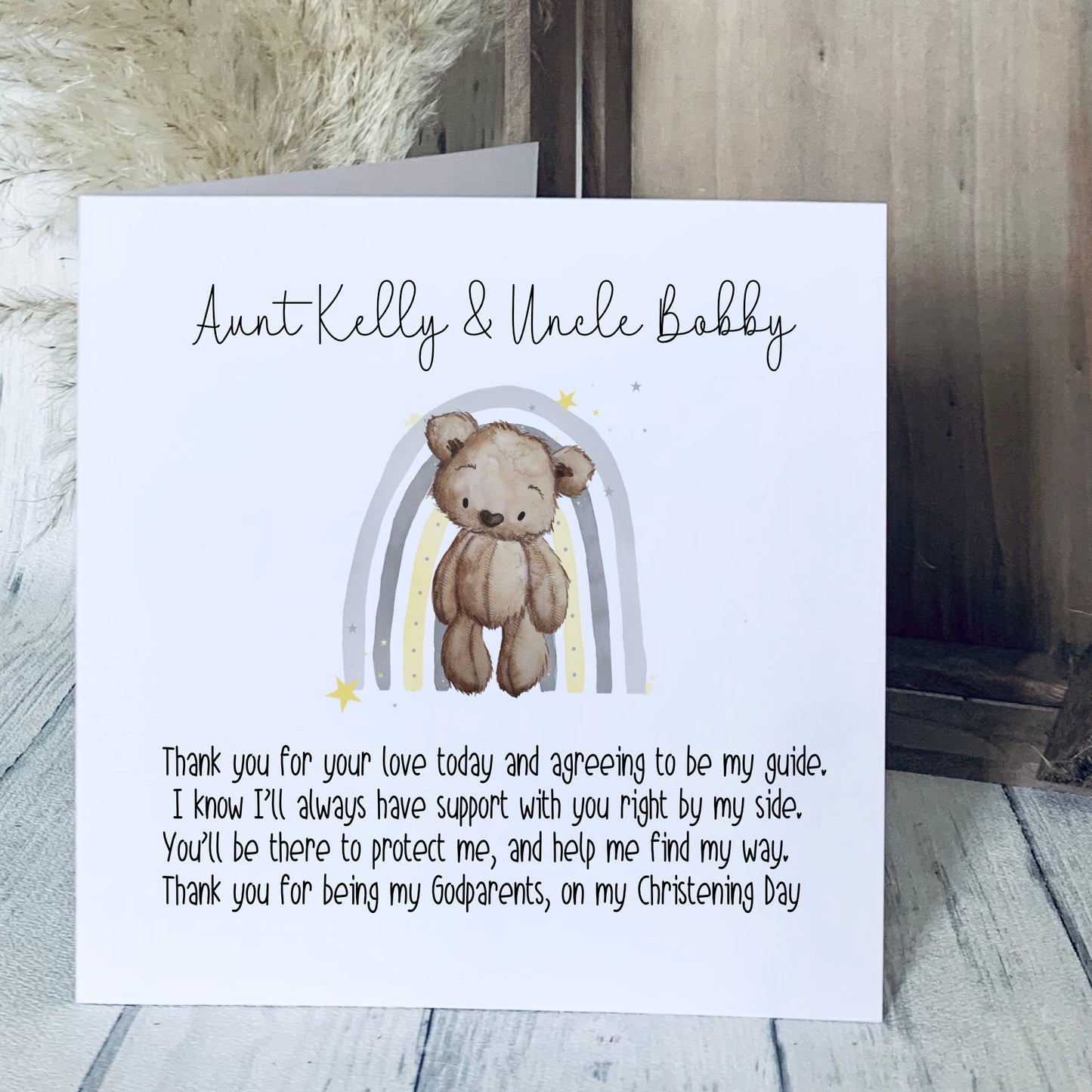 Godparents Thank You Cards | Godparent Cards