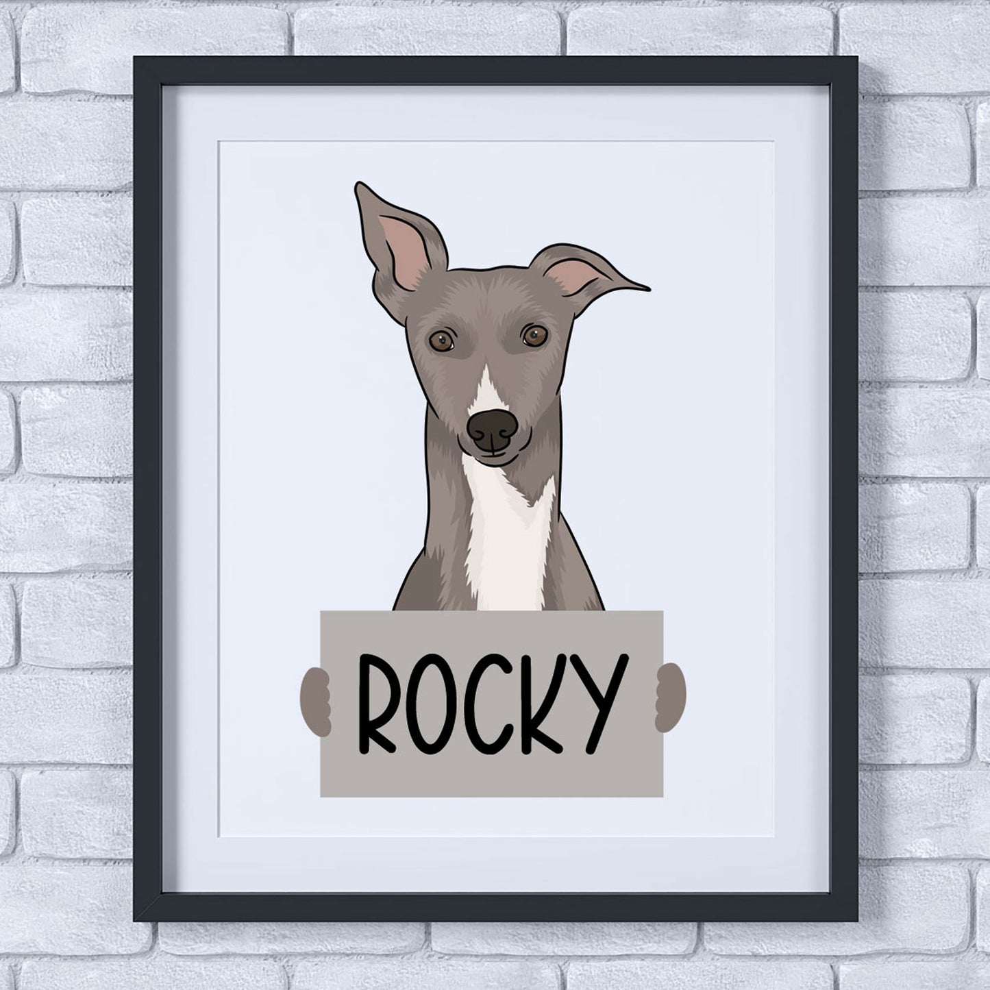 whippet-wall-art