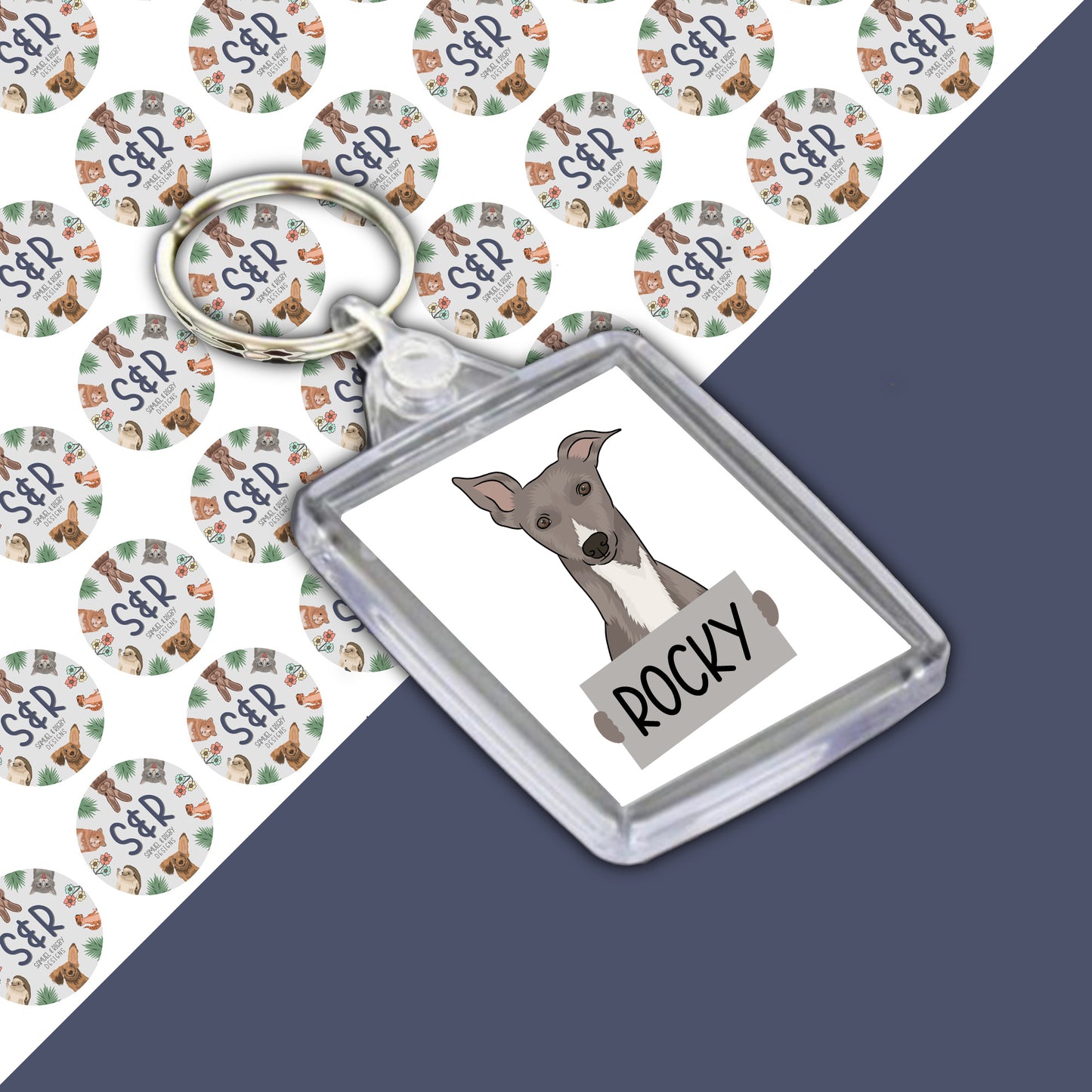 personalised-whippet-keyring